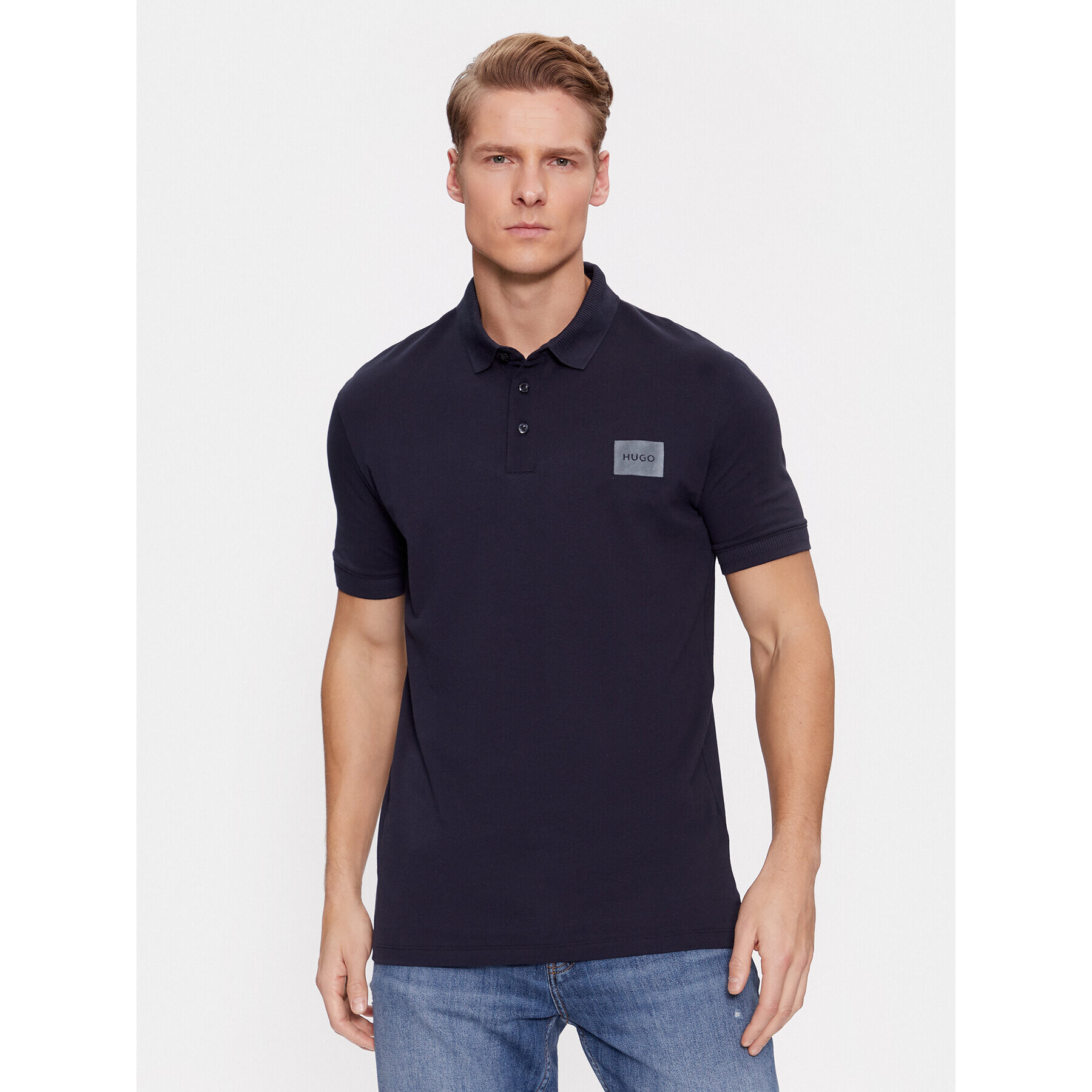 Hugo Tricou polo Dereso_V 50501022 Albastru Regular Fit - Pled.ro