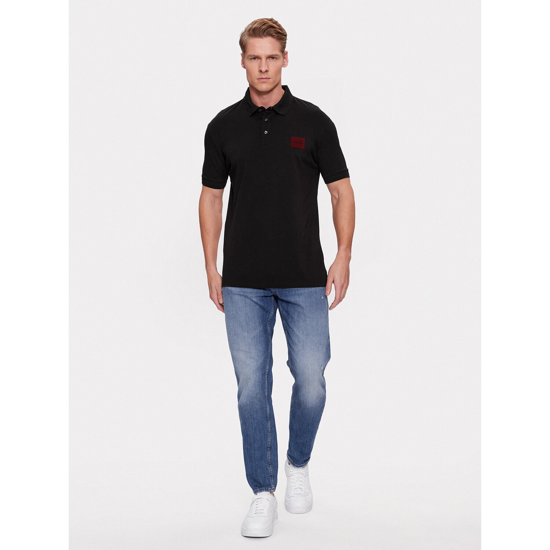 Hugo Tricou polo Dereso_V 50501022 Negru Regular Fit - Pled.ro