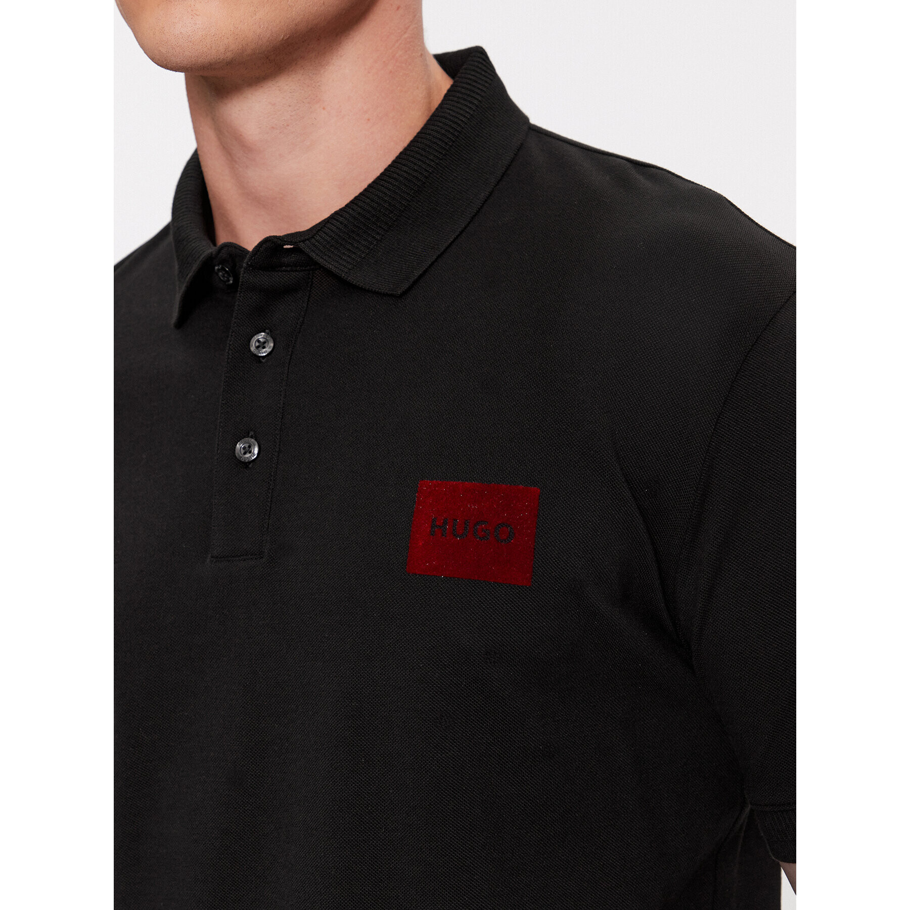 Hugo Tricou polo Dereso_V 50501022 Negru Regular Fit - Pled.ro