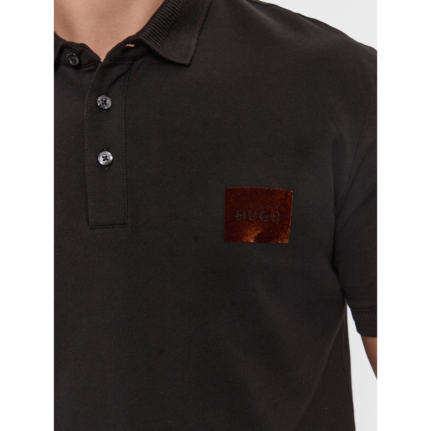 Hugo Tricou polo Dereso_V 50501022 Negru Regular Fit - Pled.ro