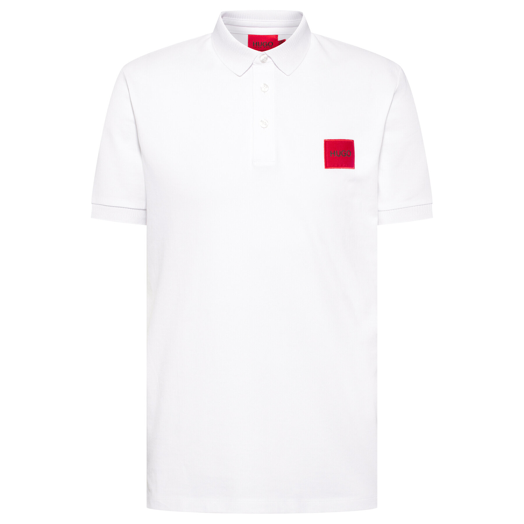 Hugo Tricou polo Dereso212 50447938 Alb Regular Fit - Pled.ro