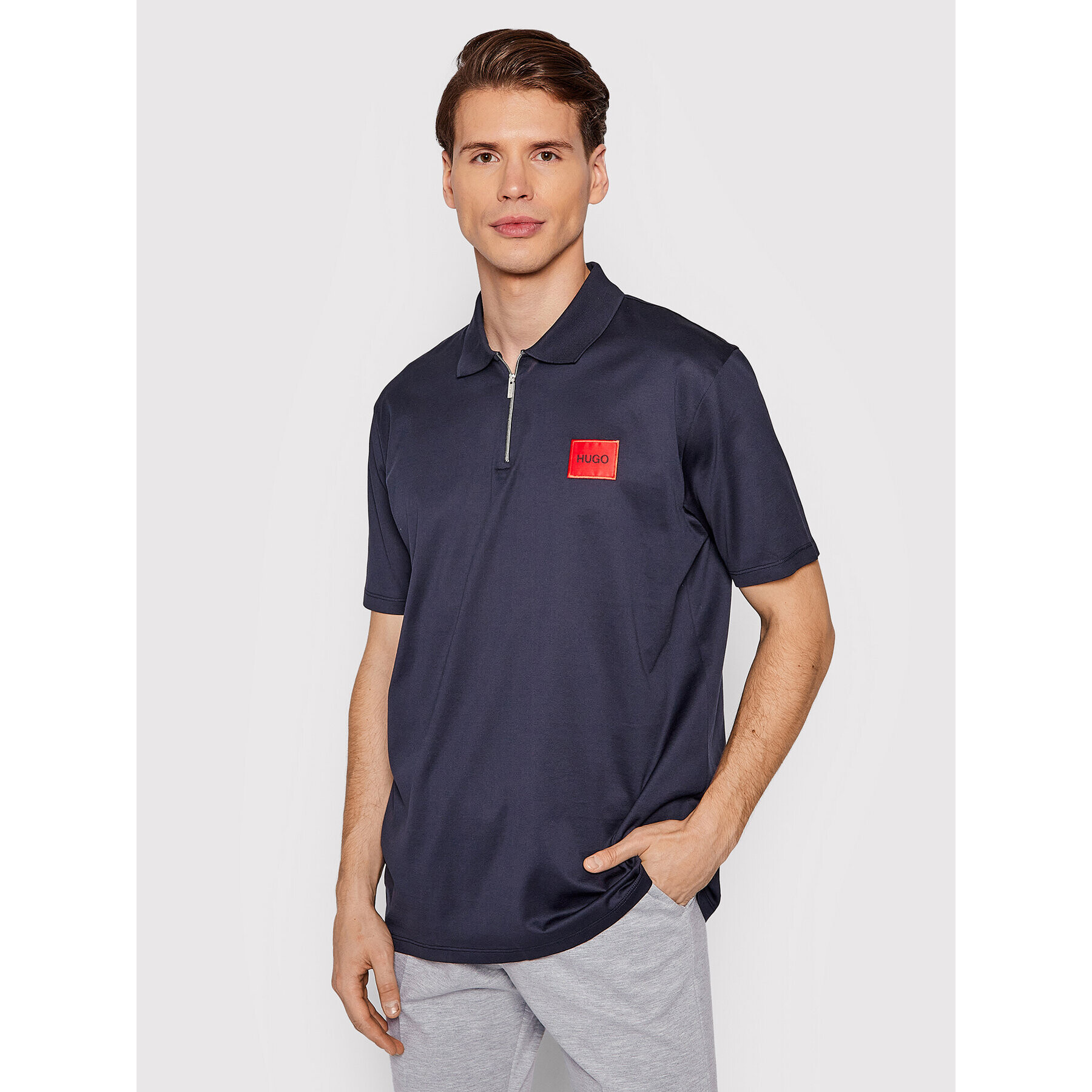 Hugo Tricou polo Deresom 50458180 Bleumarin Regular Fit - Pled.ro