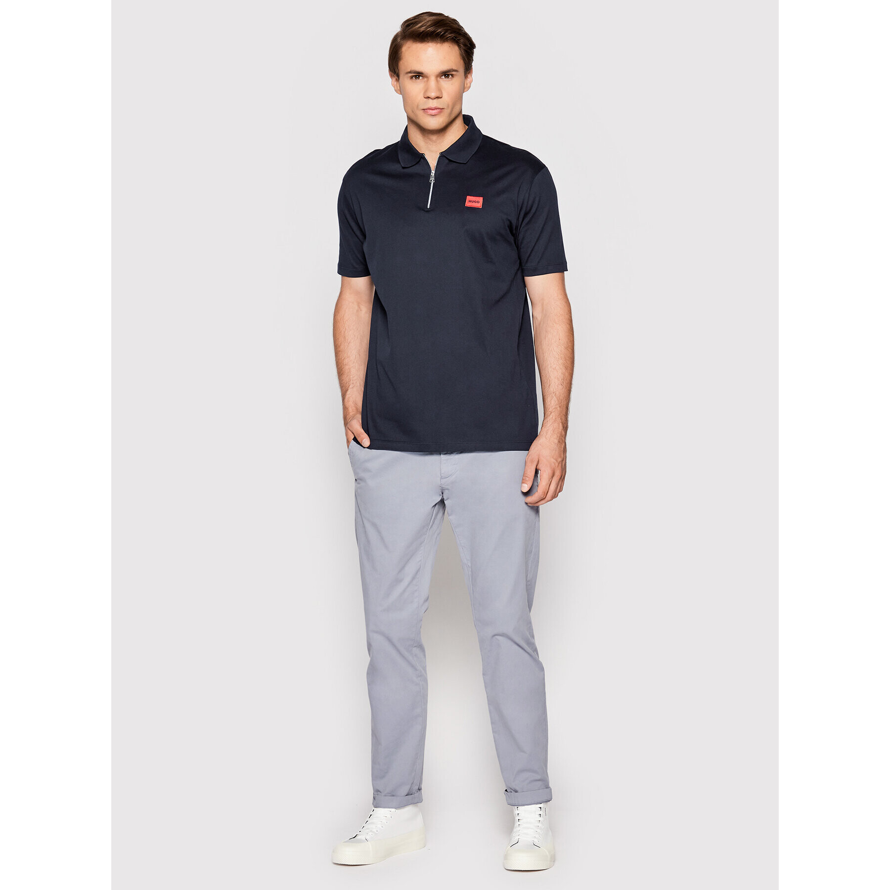 Hugo Tricou polo Deresom222 50467364 Bleumarin Regular Fit - Pled.ro