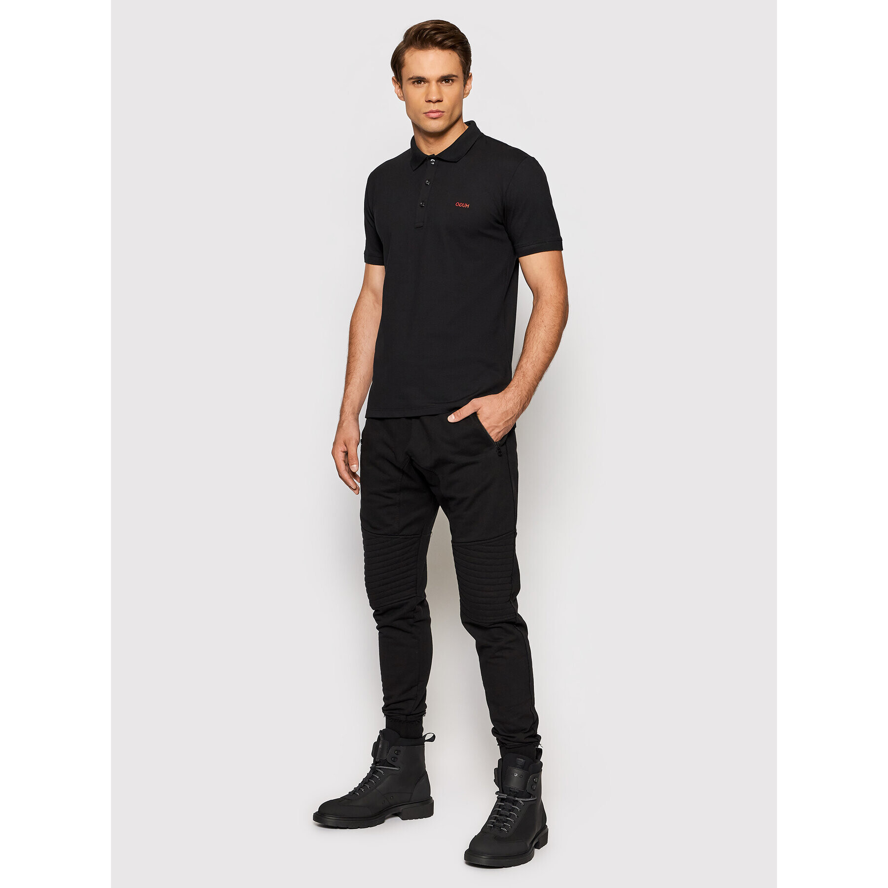 Hugo Tricou polo Dinos202 50425785 Negru Slim Fit - Pled.ro