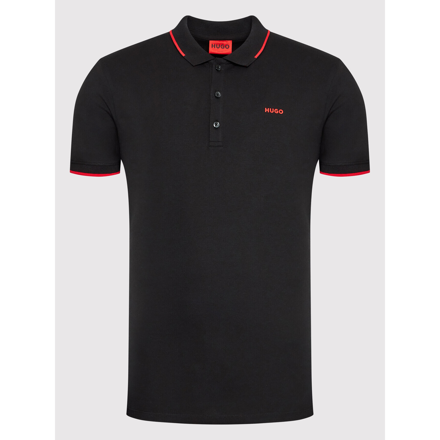 Hugo Tricou polo Dinoso222 50467344 Negru Slim Fit - Pled.ro