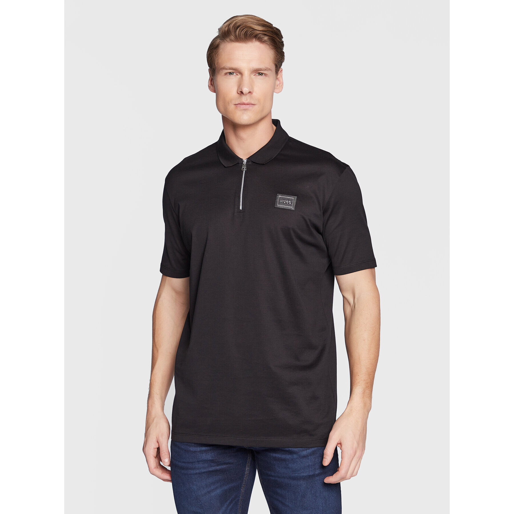 Hugo Tricou polo Domelo 50475482 Negru Regular Fit - Pled.ro