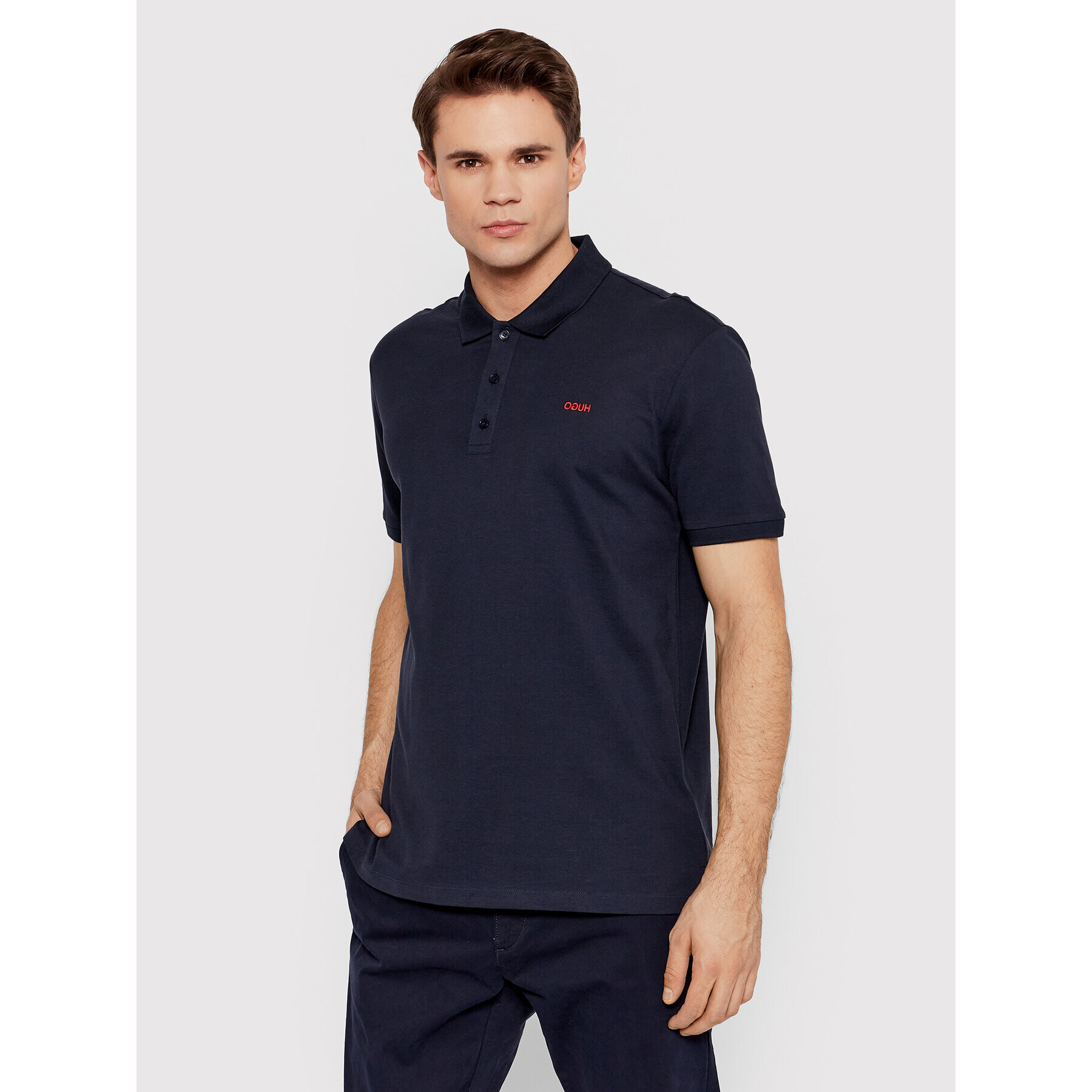 Hugo Tricou polo Donos212 50447936 Bleumarin Regular Fit - Pled.ro