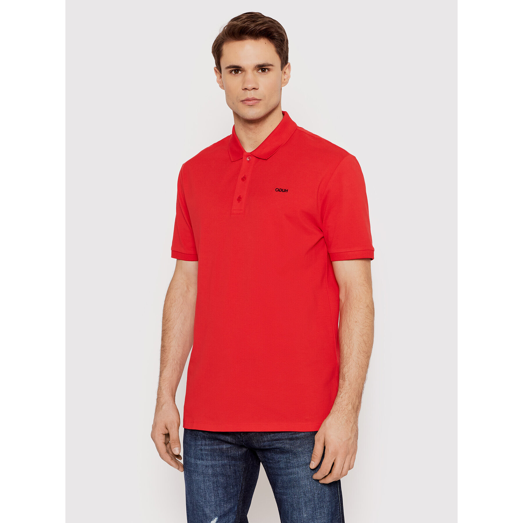 Hugo Tricou polo Donos212 50447936 Roșu Regular Fit - Pled.ro