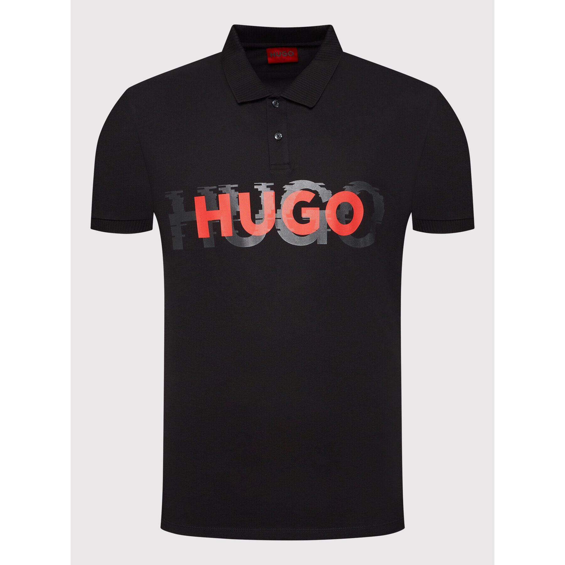 Hugo Tricou polo Dristofano 50468259 Negru Regular Fit - Pled.ro