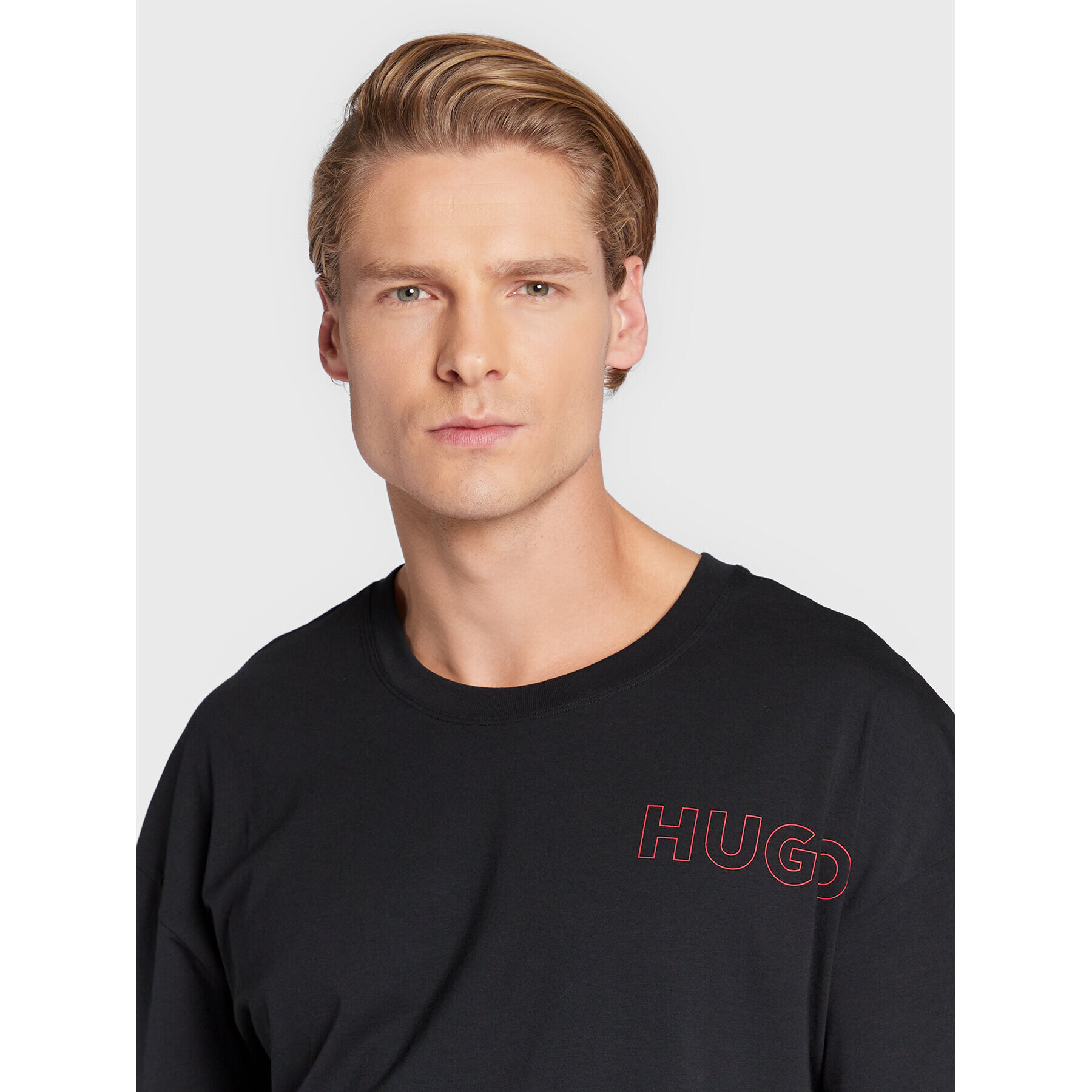 Hugo Tricou Unite 50478916 Negru Regular Fit - Pled.ro