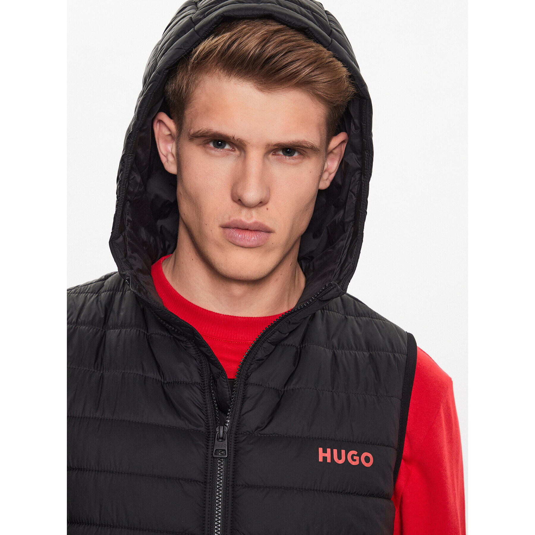 Hugo Vestă 50495679 Negru Regular Fit - Pled.ro