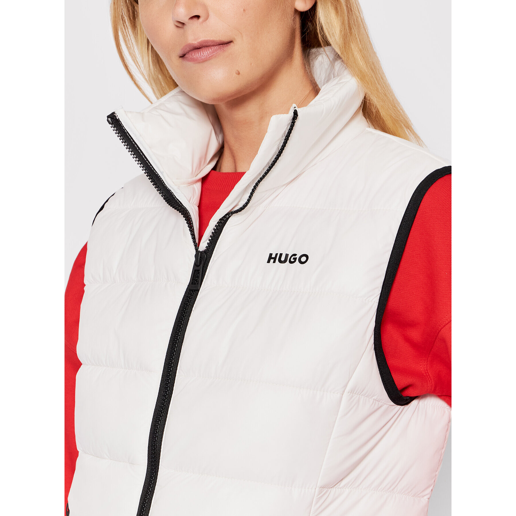 Hugo Vestă Fandicia 1 50473679 Alb Regular Fit - Pled.ro