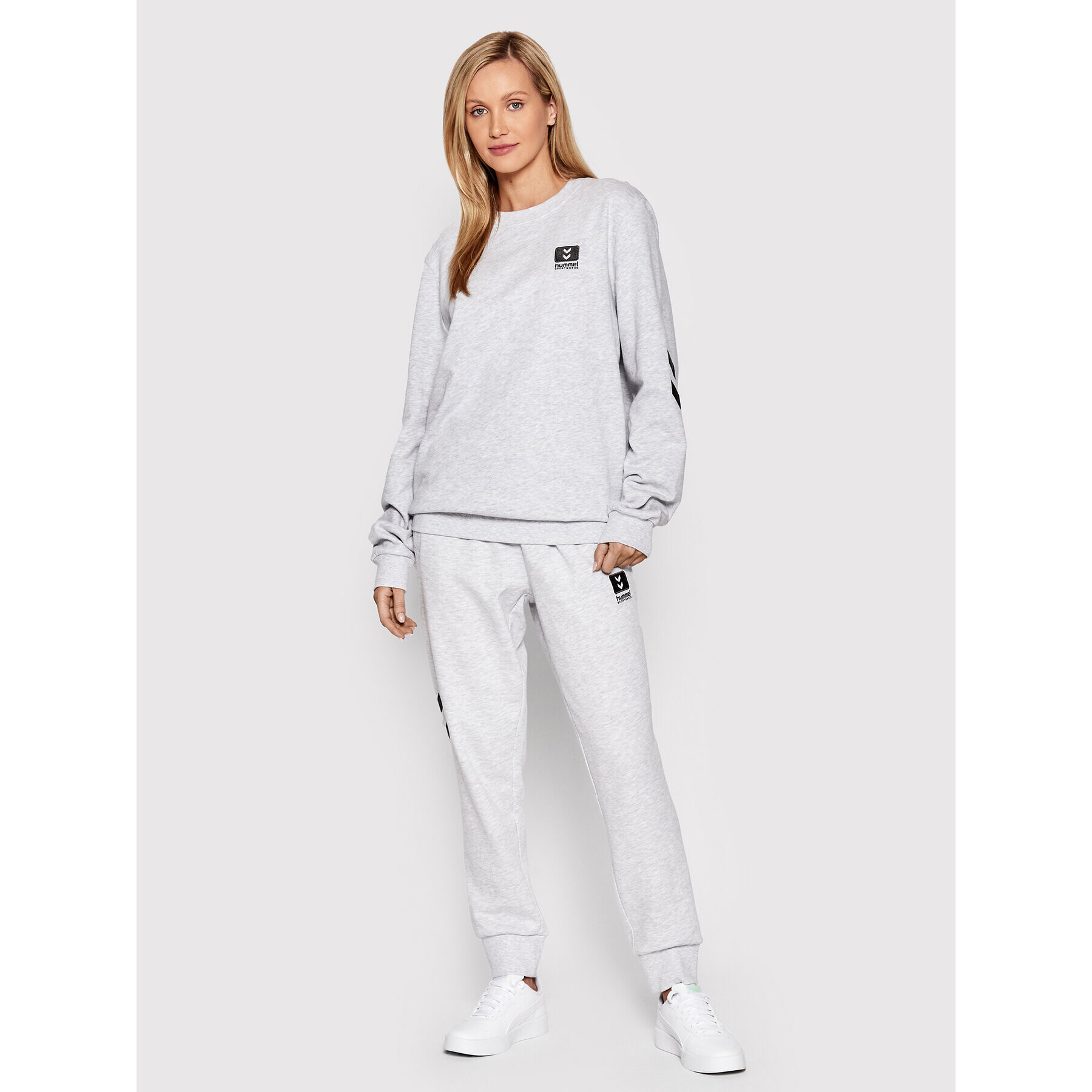 Hummel Bluză Unisex Liam 213724 Gri Regular Fit - Pled.ro