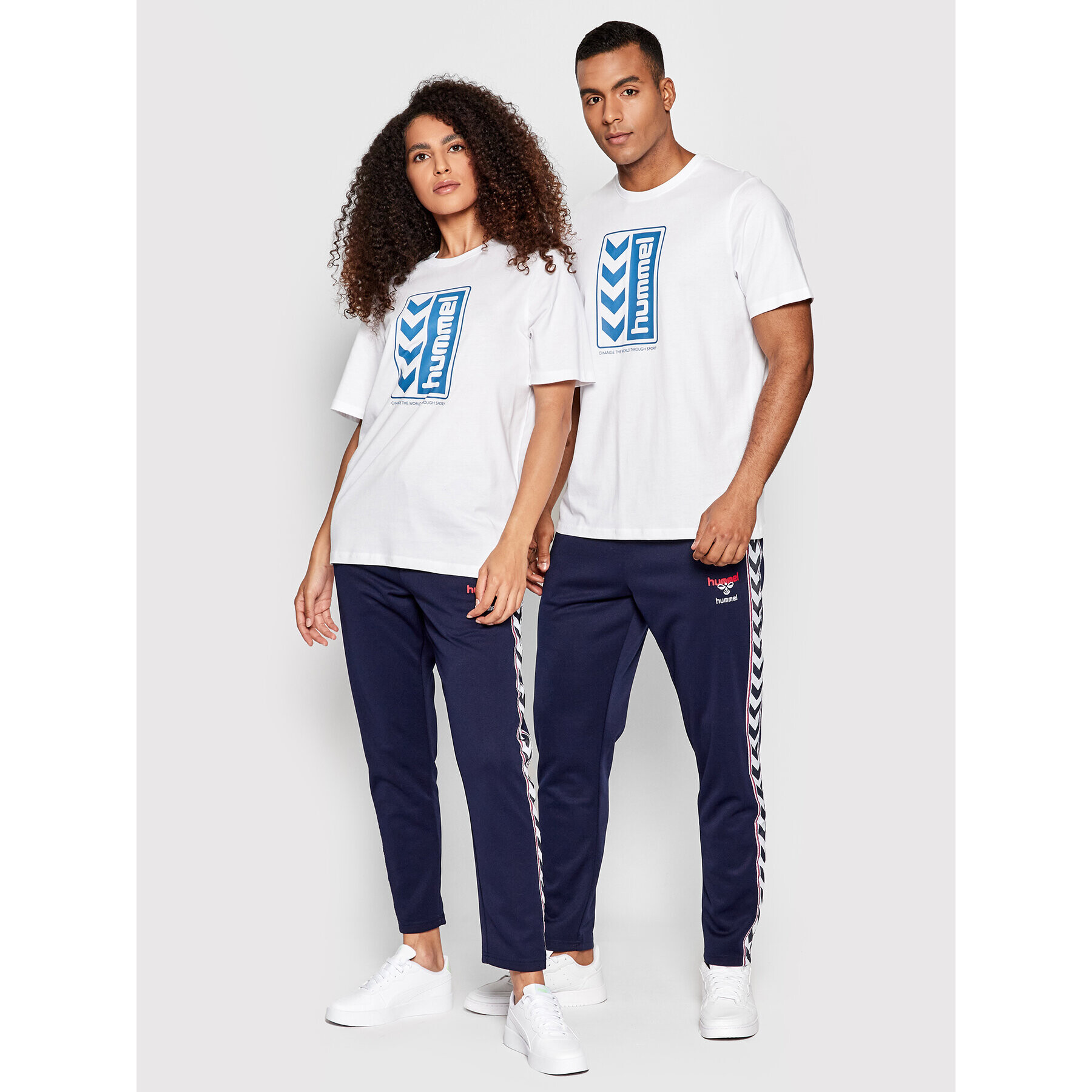 Hummel Pantaloni trening Unisex Lerby Poly 214310 Bleumarin Tapered Fit - Pled.ro