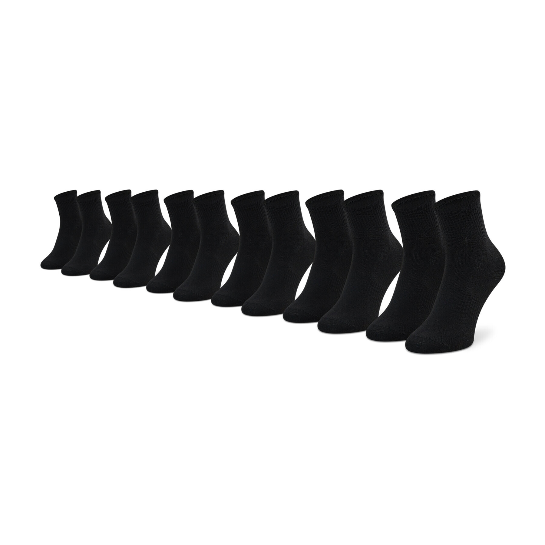 Hummel Set de 6 perechi de șosete medii unisex Chevron 6-Pack Mid Cut Socks 213252-2001 Negru - Pled.ro