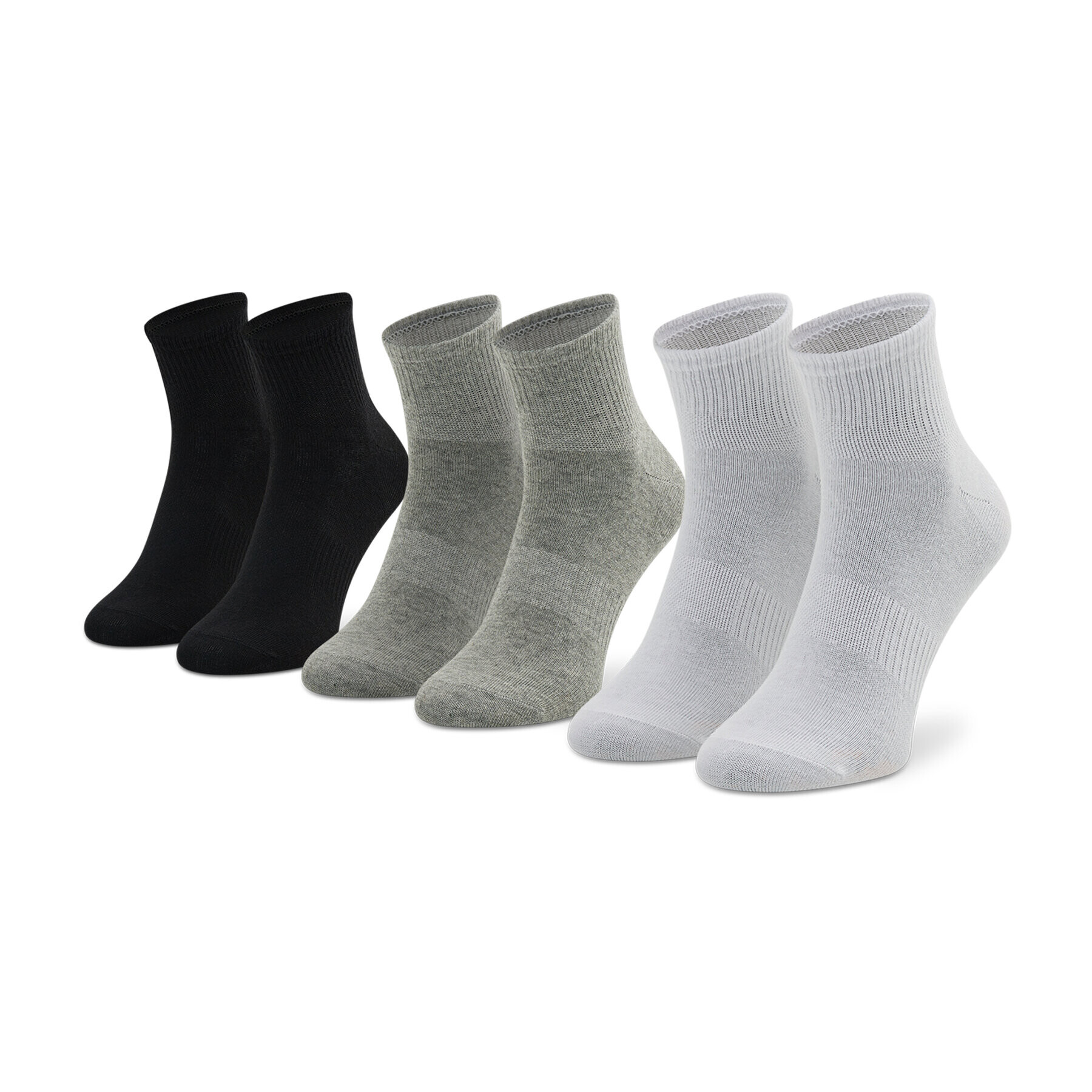 Hummel Set de 6 perechi de șosete medii unisex Chevron 6-Pack Mid Cut Socks 213252-9034 Alb - Pled.ro