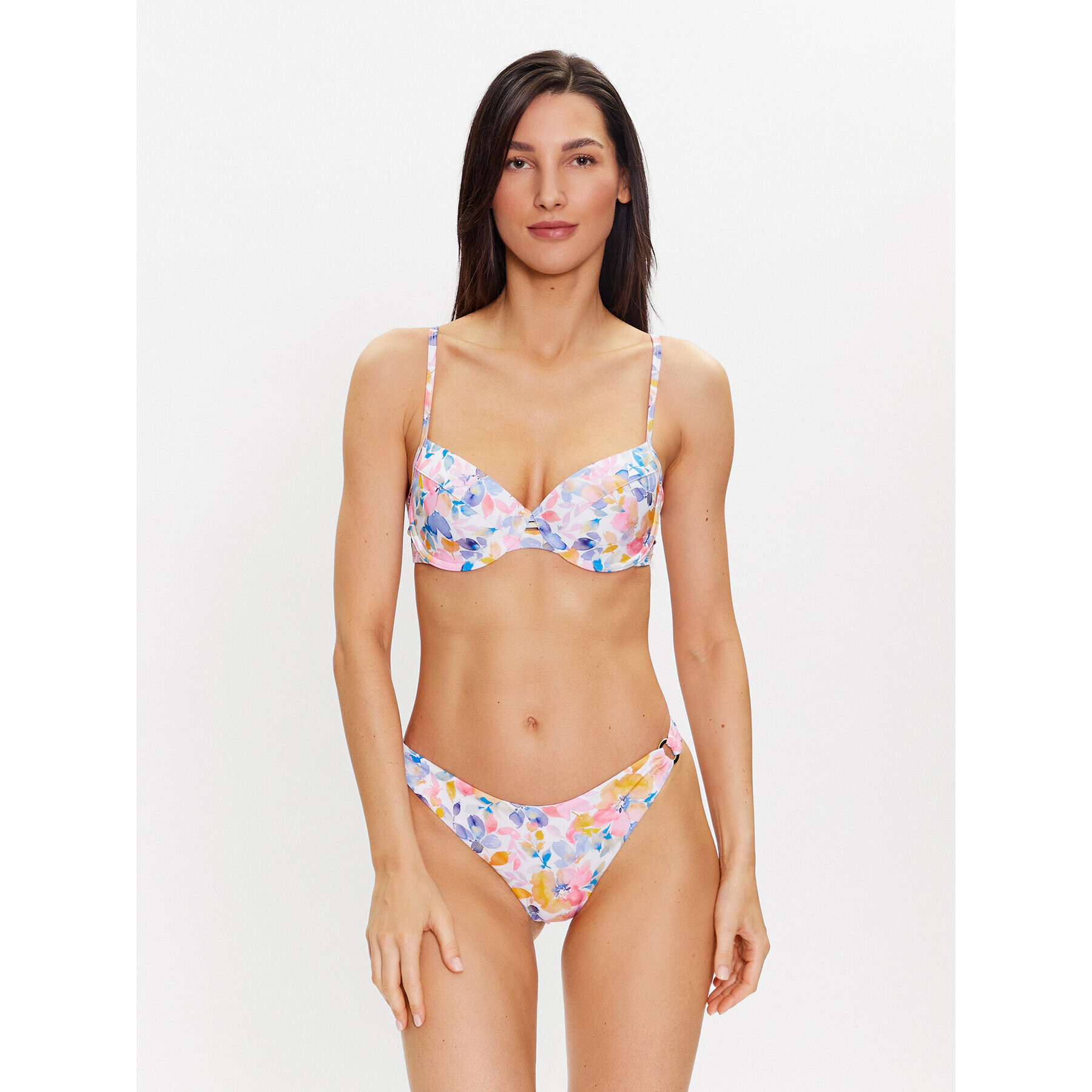 Hunkemöller Bikini partea de jos Palma 201895 Alb - Pled.ro