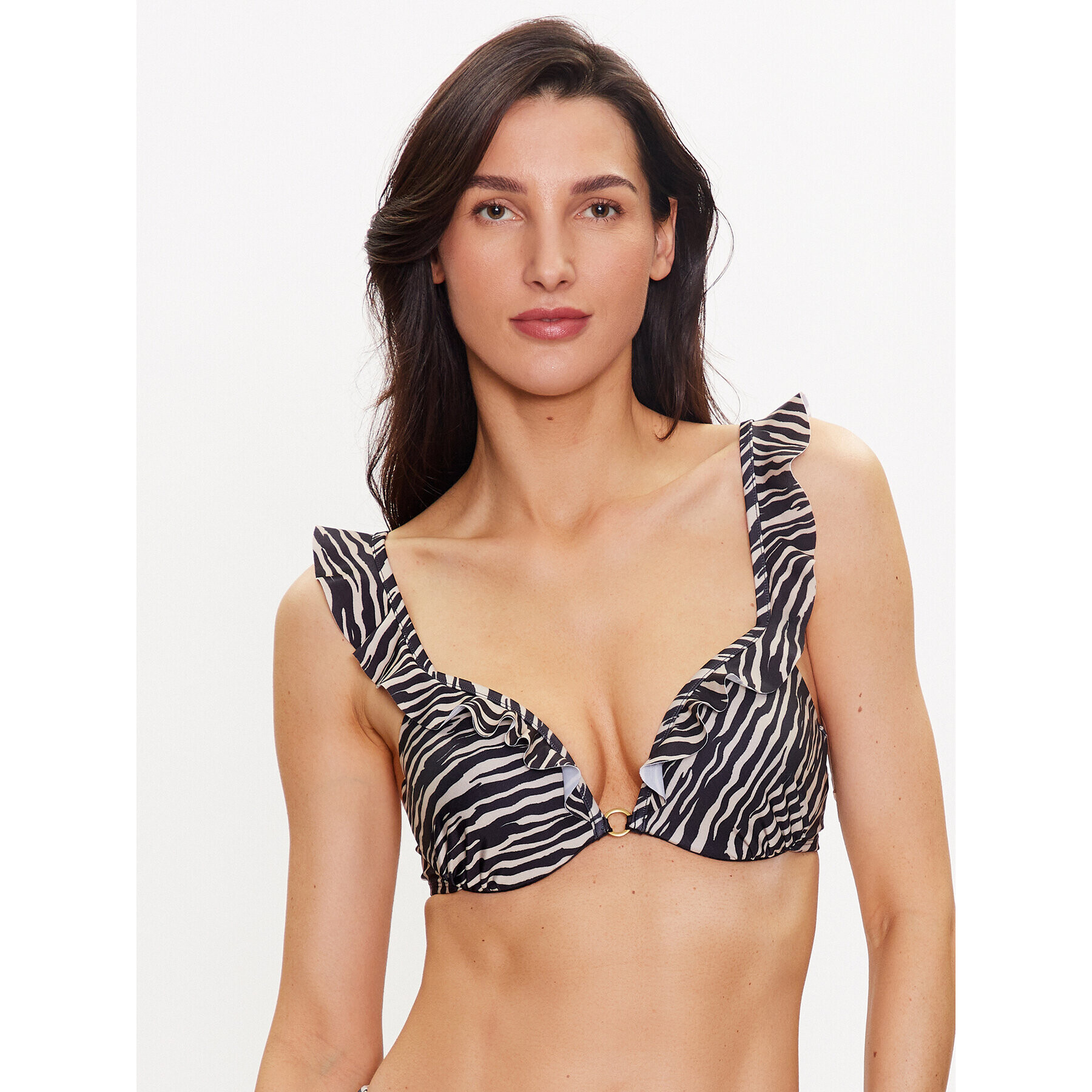 Hunkemöller Bikini partea de sus Zebra 201907 Colorat - Pled.ro