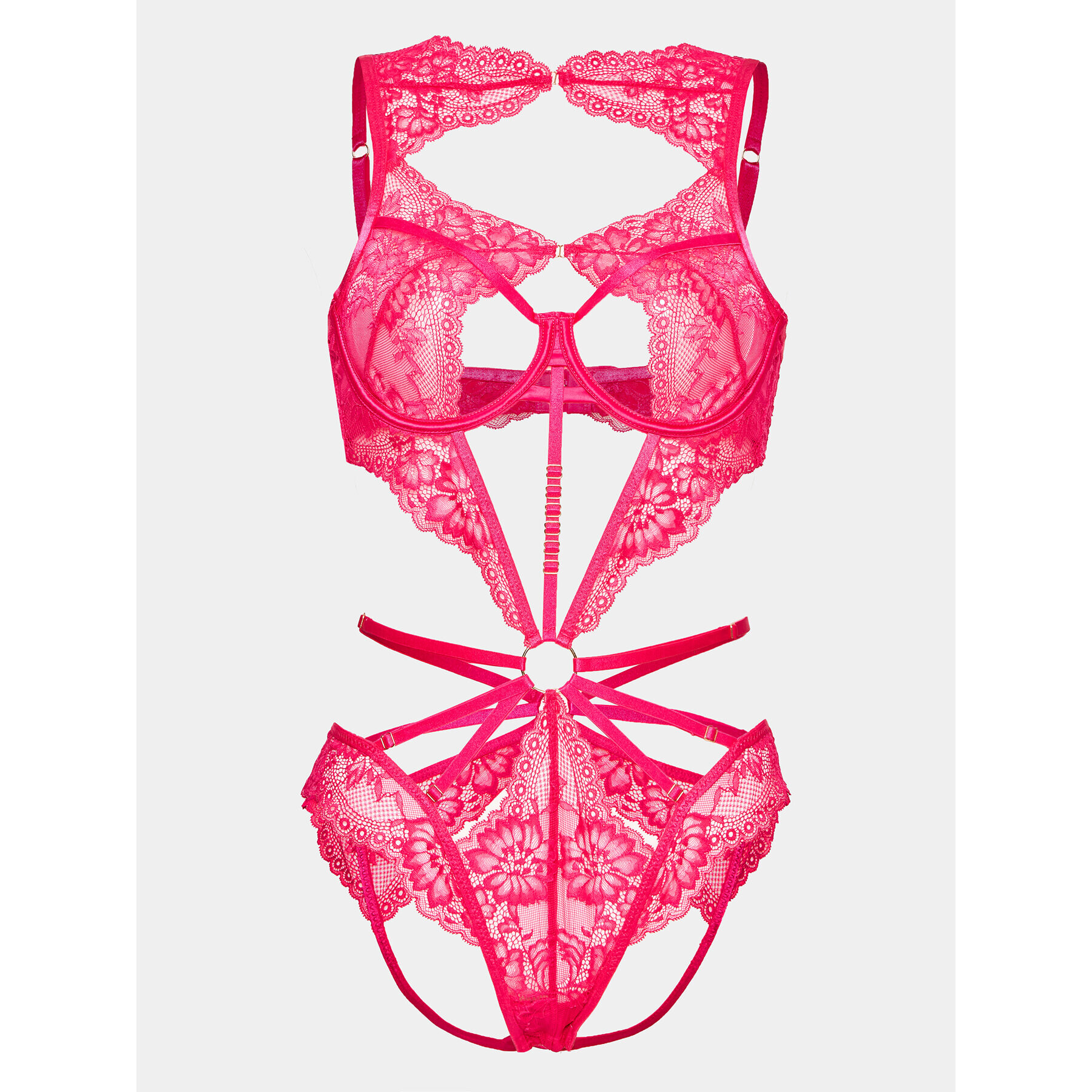 Hunkemöller Body Bisous 202155 Roz Straight Fit - Pled.ro