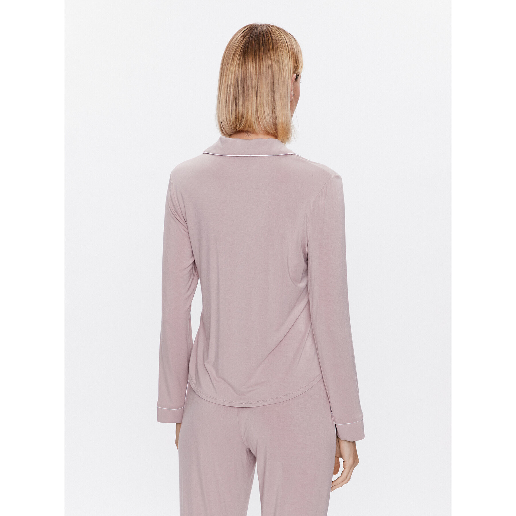 Hunkemöller Cămașă pijama Jacket 201741 Roz Regular Fit - Pled.ro