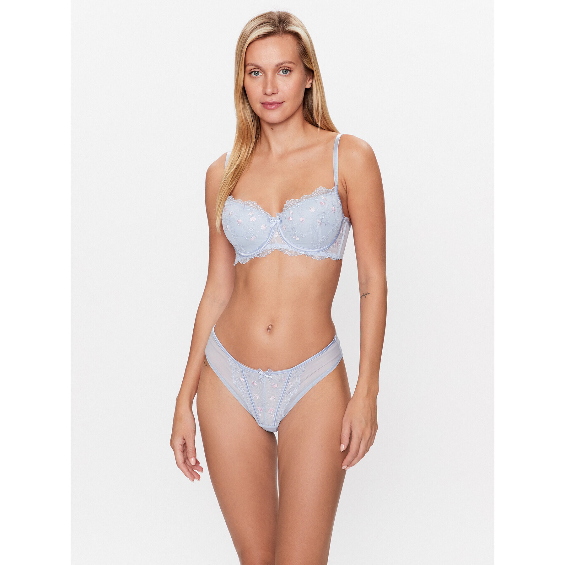 Hunkemöller Chilot brazilian Olivia 202065 Albastru - Pled.ro