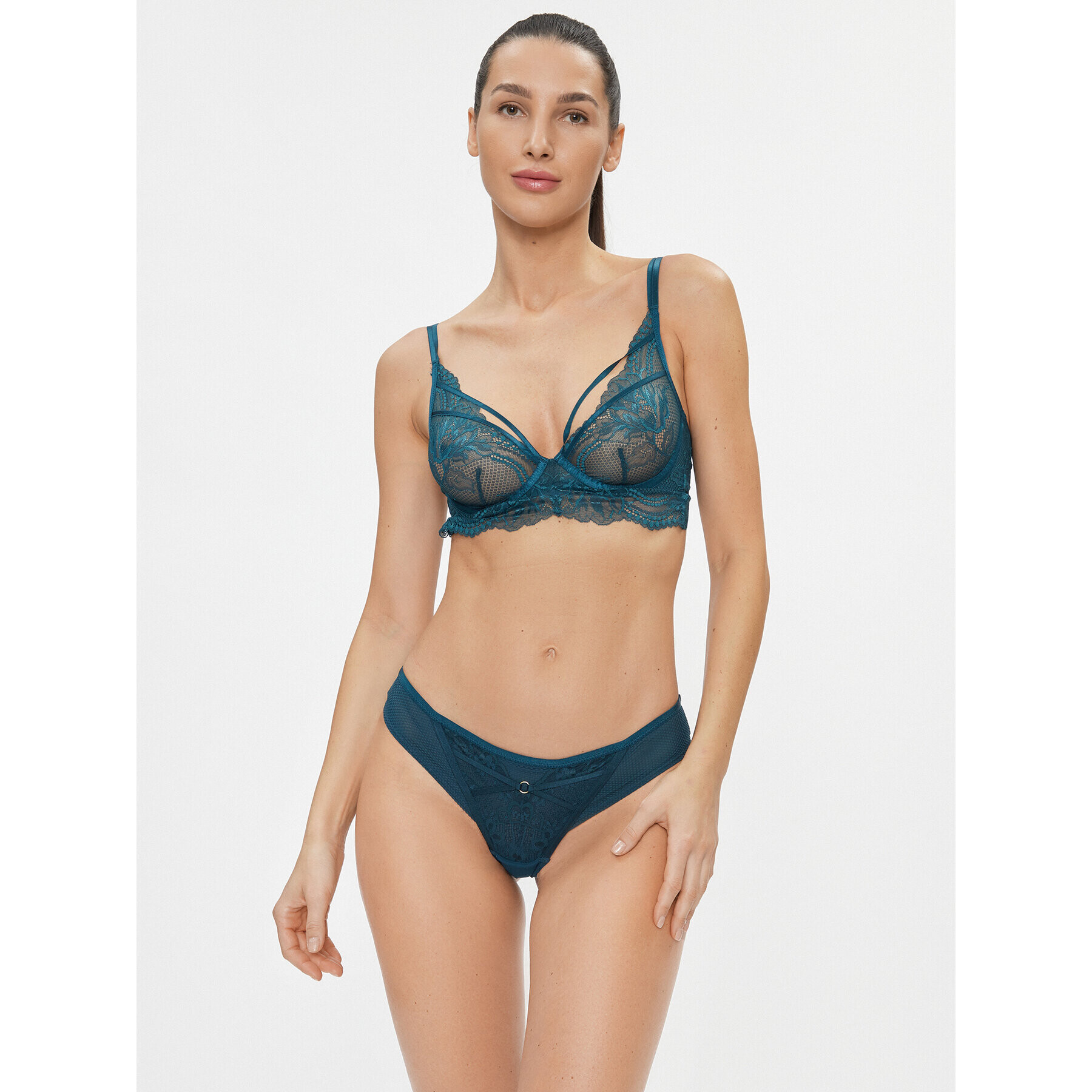 Hunkemöller Chilot brazilian Riri 202690 Albastru - Pled.ro