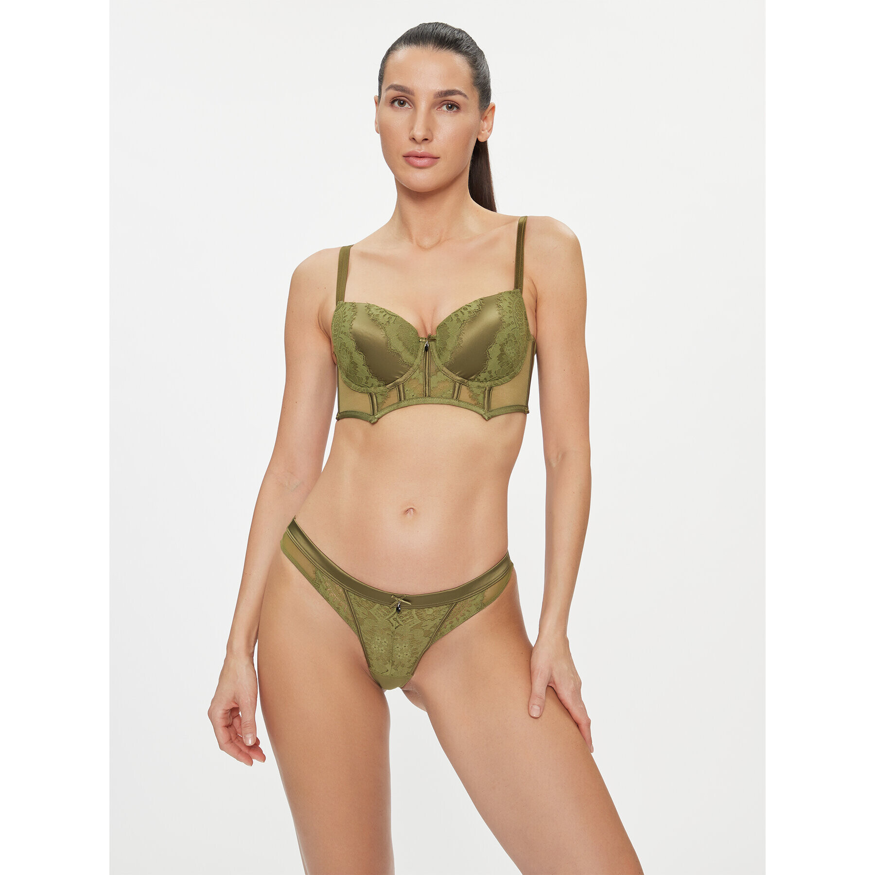 Hunkemöller Chilot tanga Amelie String R 203525 Verde - Pled.ro