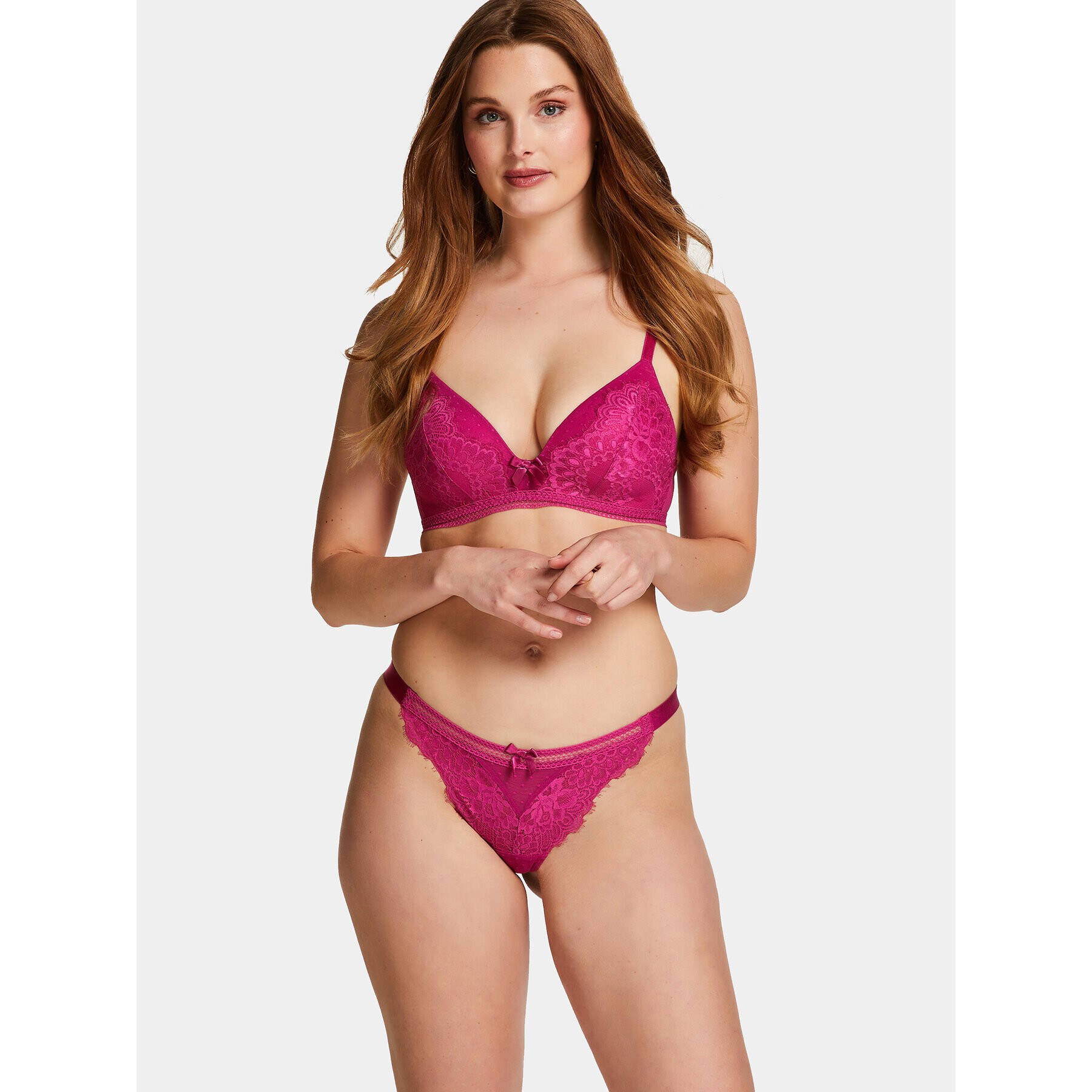 Hunkemöller Chilot tanga Bessie String R 202657 Roz - Pled.ro