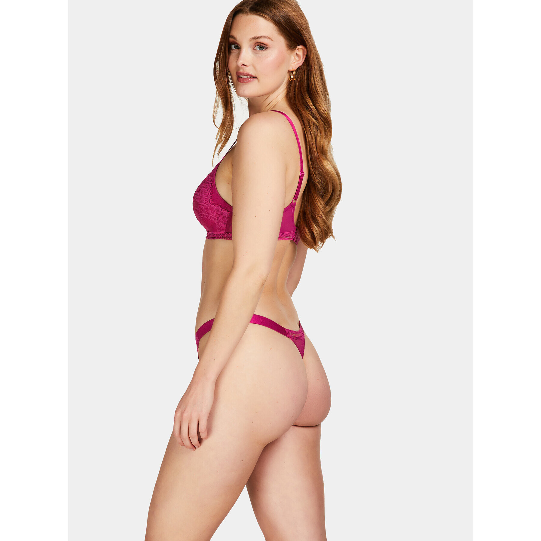 Hunkemöller Chilot tanga Bessie String R 202657 Roz - Pled.ro