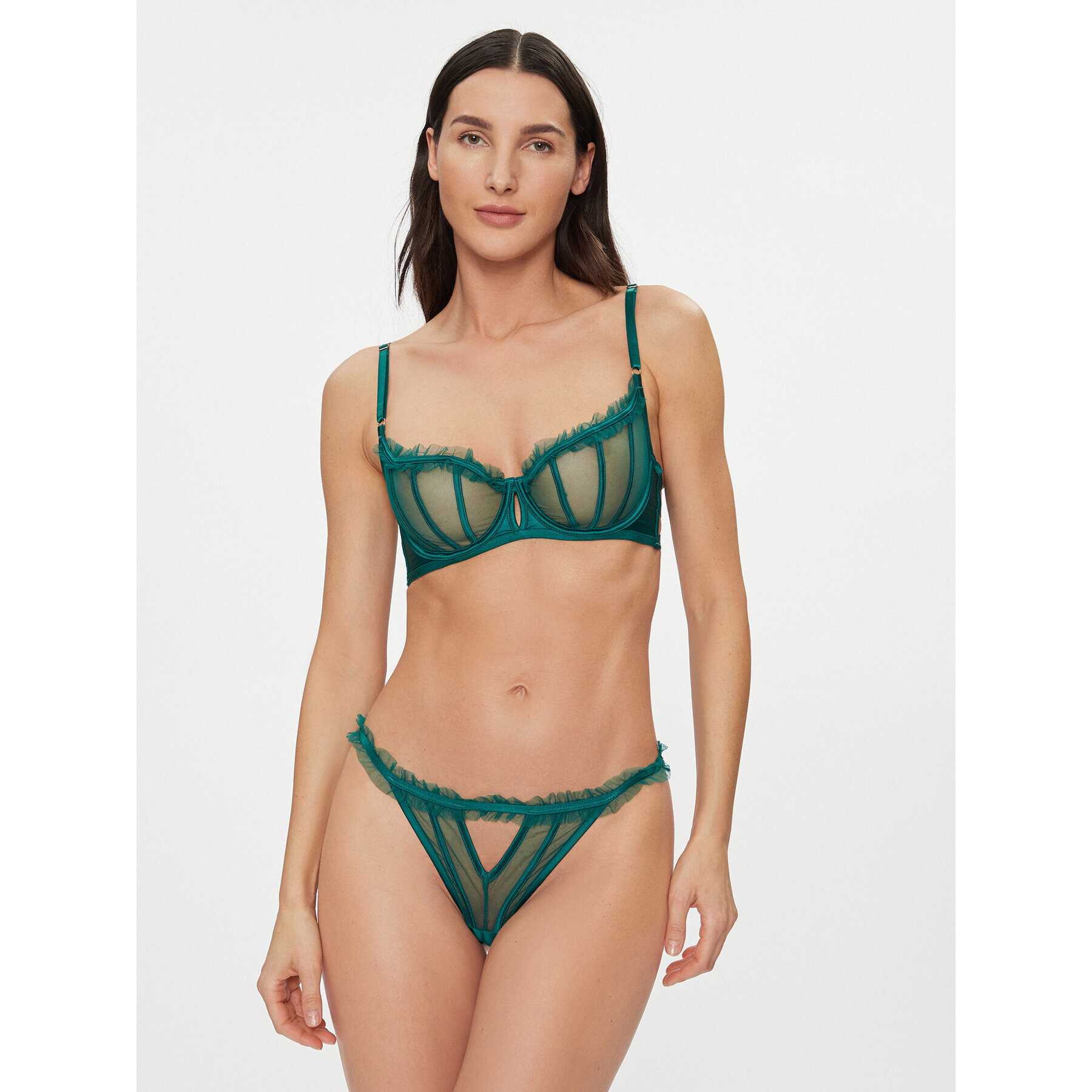 Hunkemöller Chilot tanga Courtney Hl String Tr 203452 Verde - Pled.ro