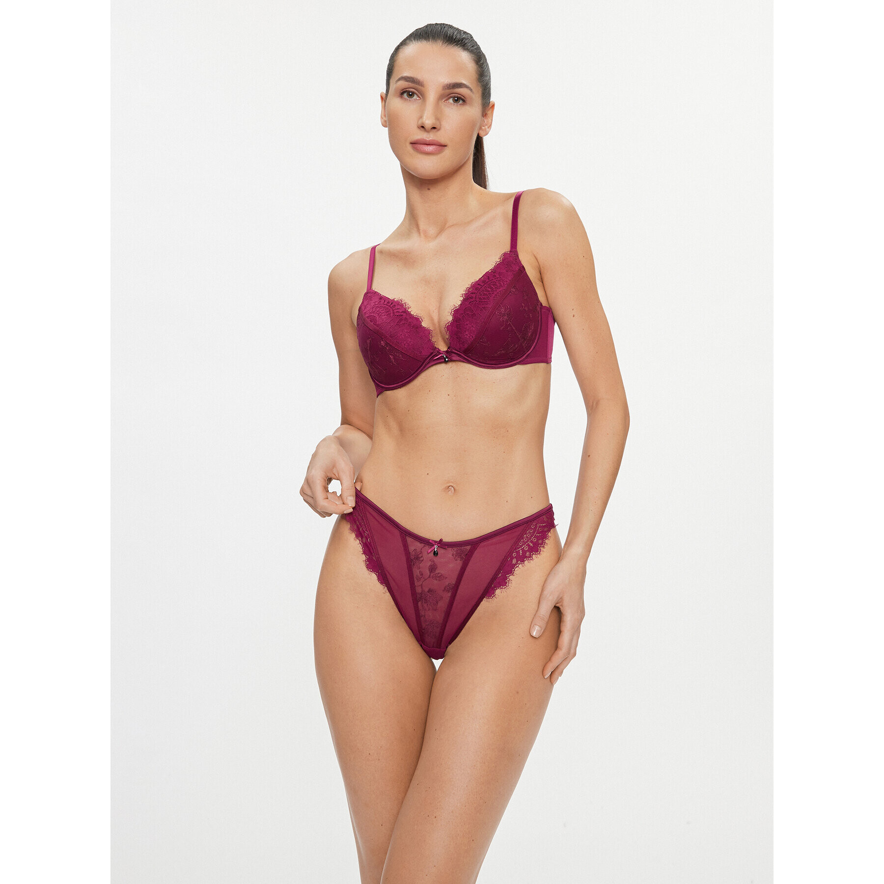 Hunkemöller Chilot tanga Sia 204060 Violet - Pled.ro