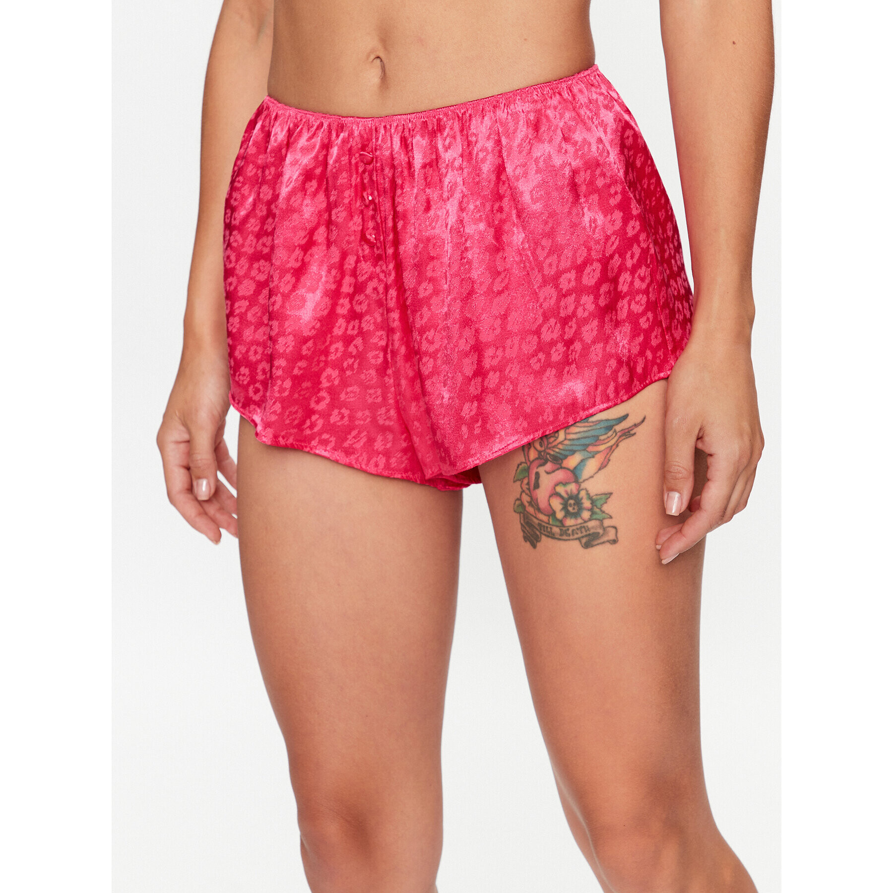 Hunkemöller Pantaloni scurți pijama 203226 Roz Comfortable Fit - Pled.ro