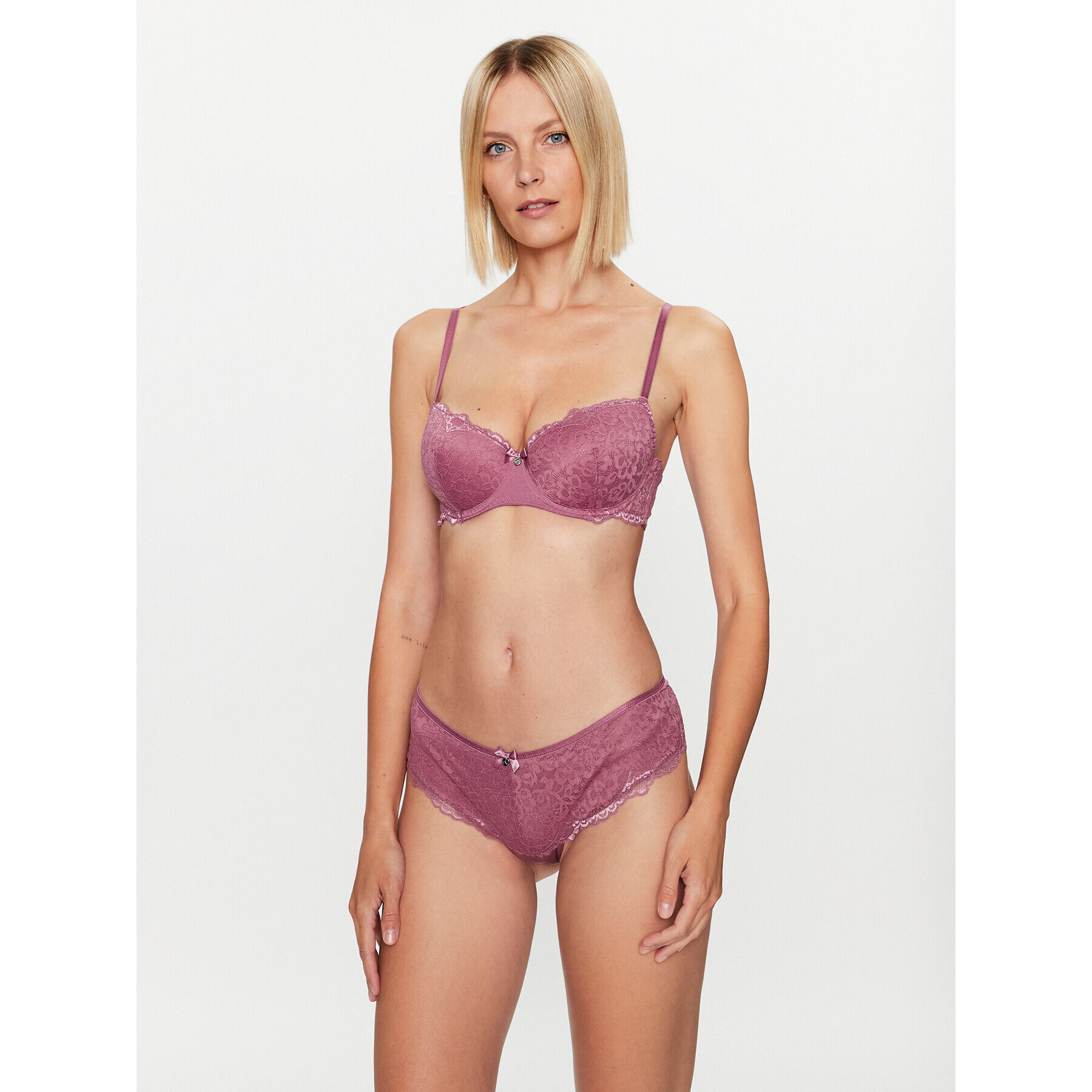 Hunkemöller Sutien Balconette Marine 202702 Violet - Pled.ro