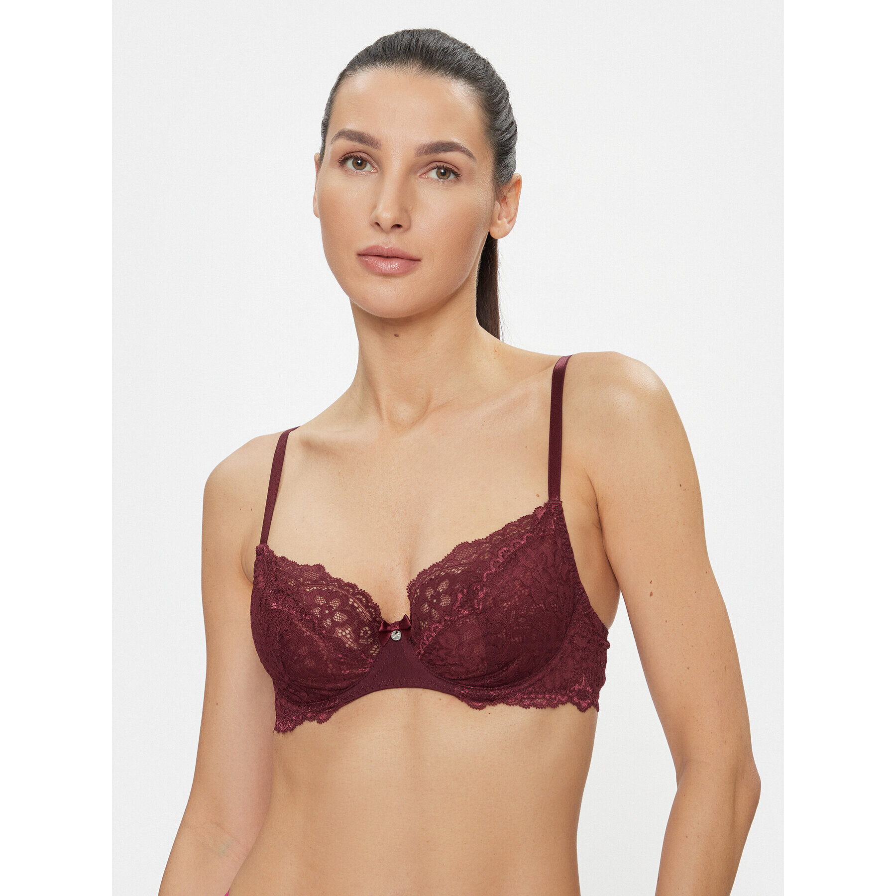 Hunkemöller Sutien Balconette Marine 202706 Vișiniu - Pled.ro