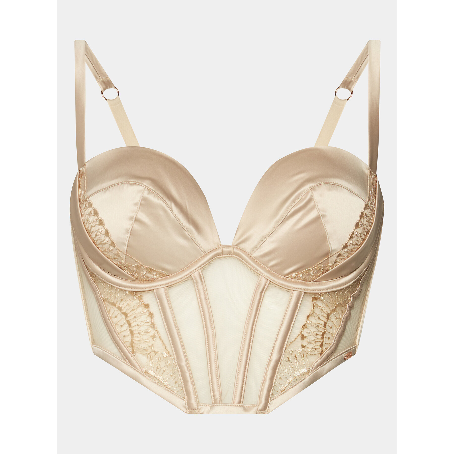 Hunkemöller Sutien Bardot Stella C&S Pp Ll 203478 Auriu - Pled.ro