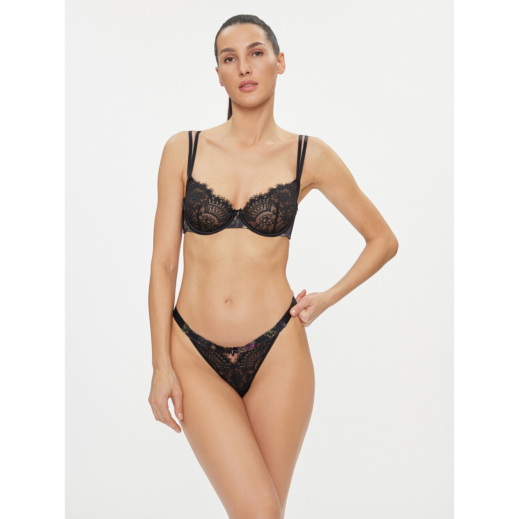 Hunkemöller Sutien Bralette Amelie Ud 203520 Negru - Pled.ro