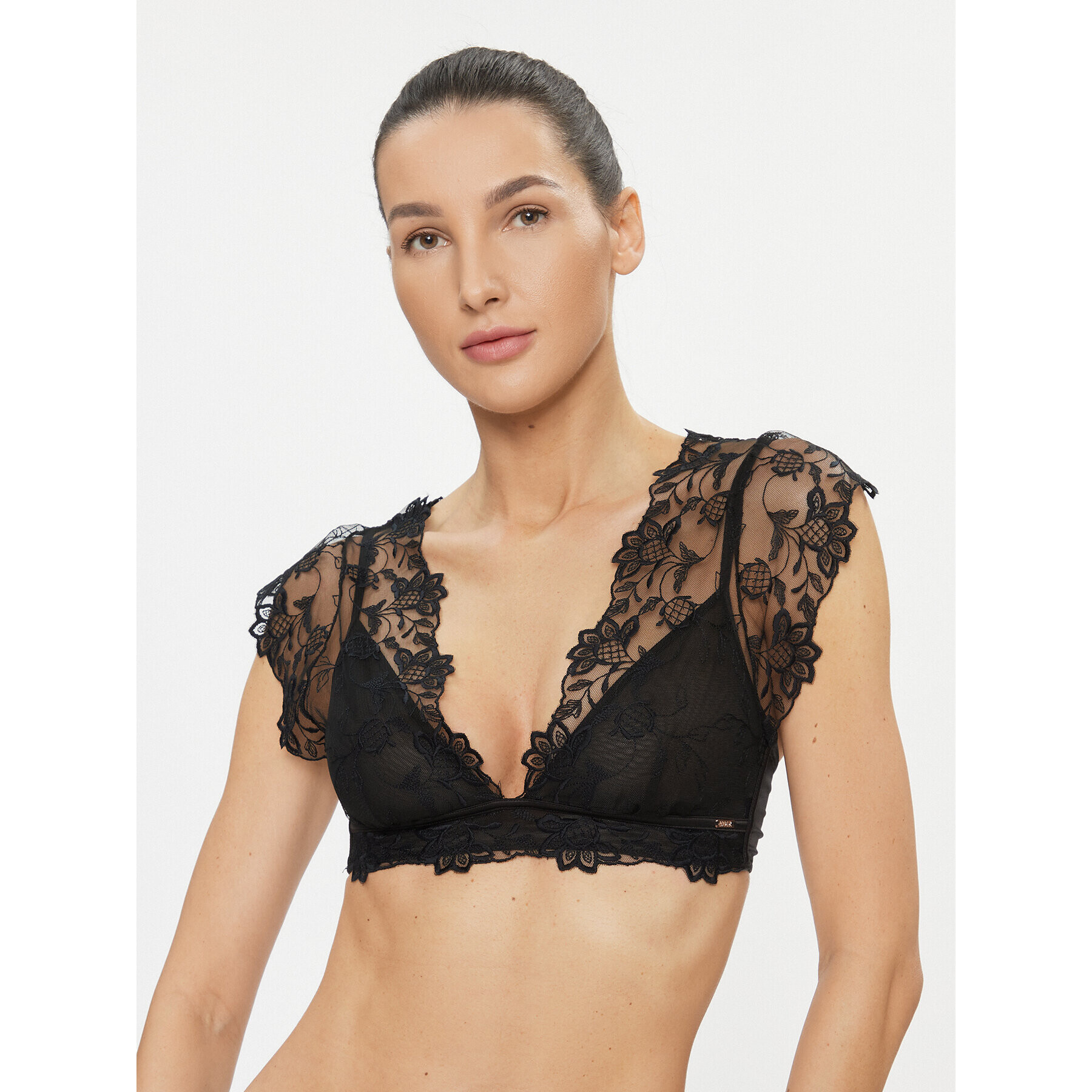 Hunkemöller Sutien Bralette Inga 202835 Negru - Pled.ro