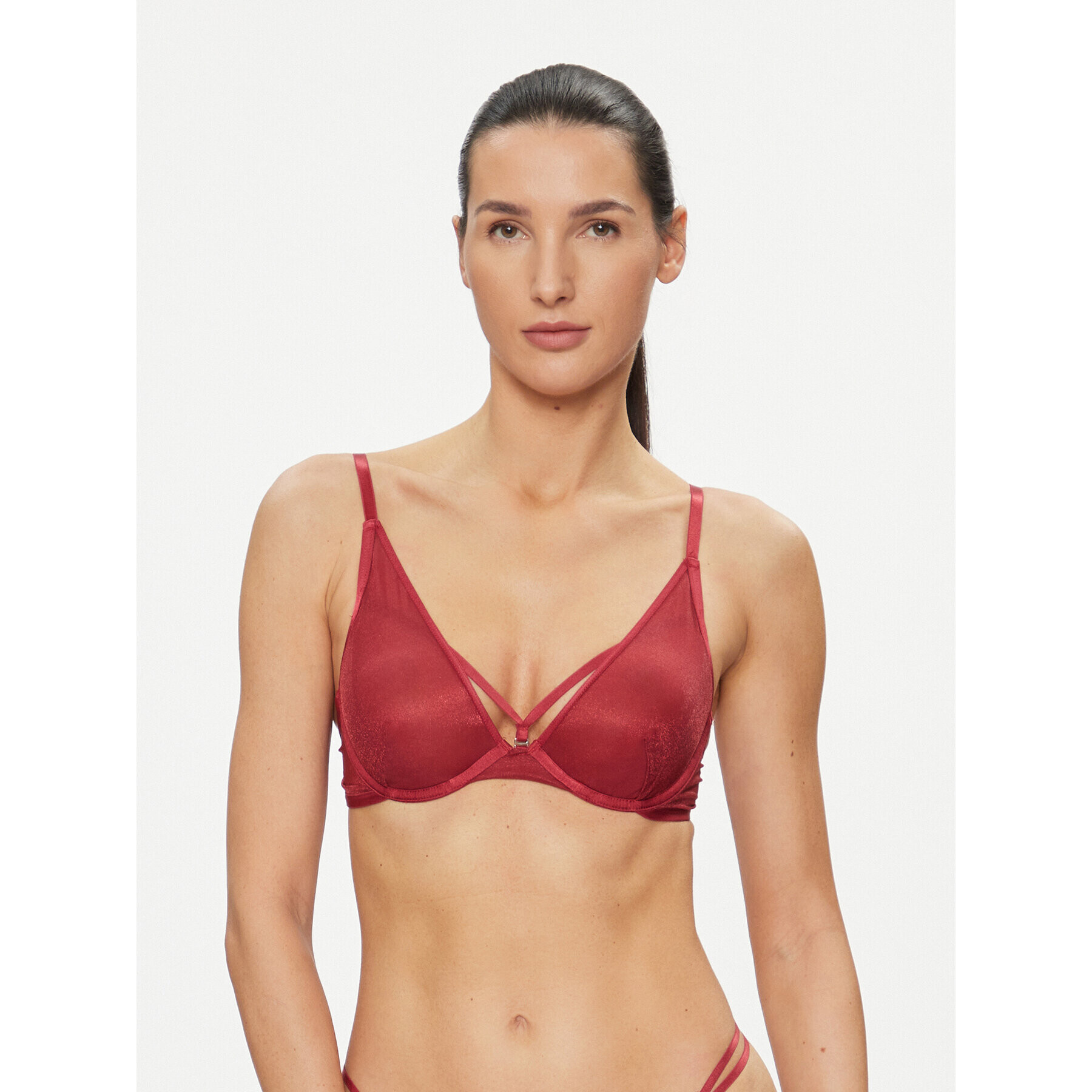 Hunkemöller Sutien Bralette Ivana Up 203610 Roșu - Pled.ro