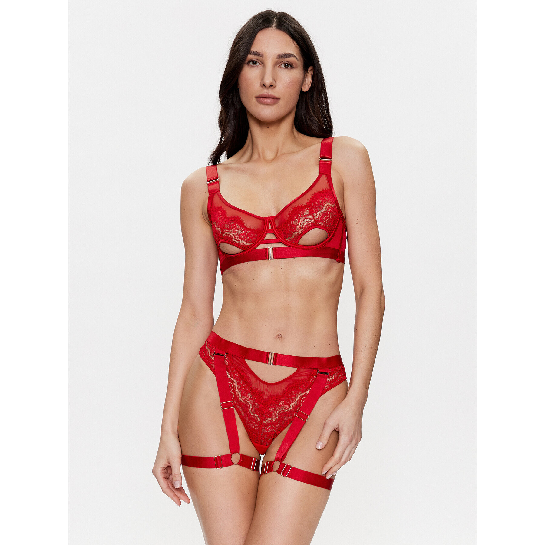 Hunkemöller Sutien cu armătură Aurelia 199876 Roșu - Pled.ro