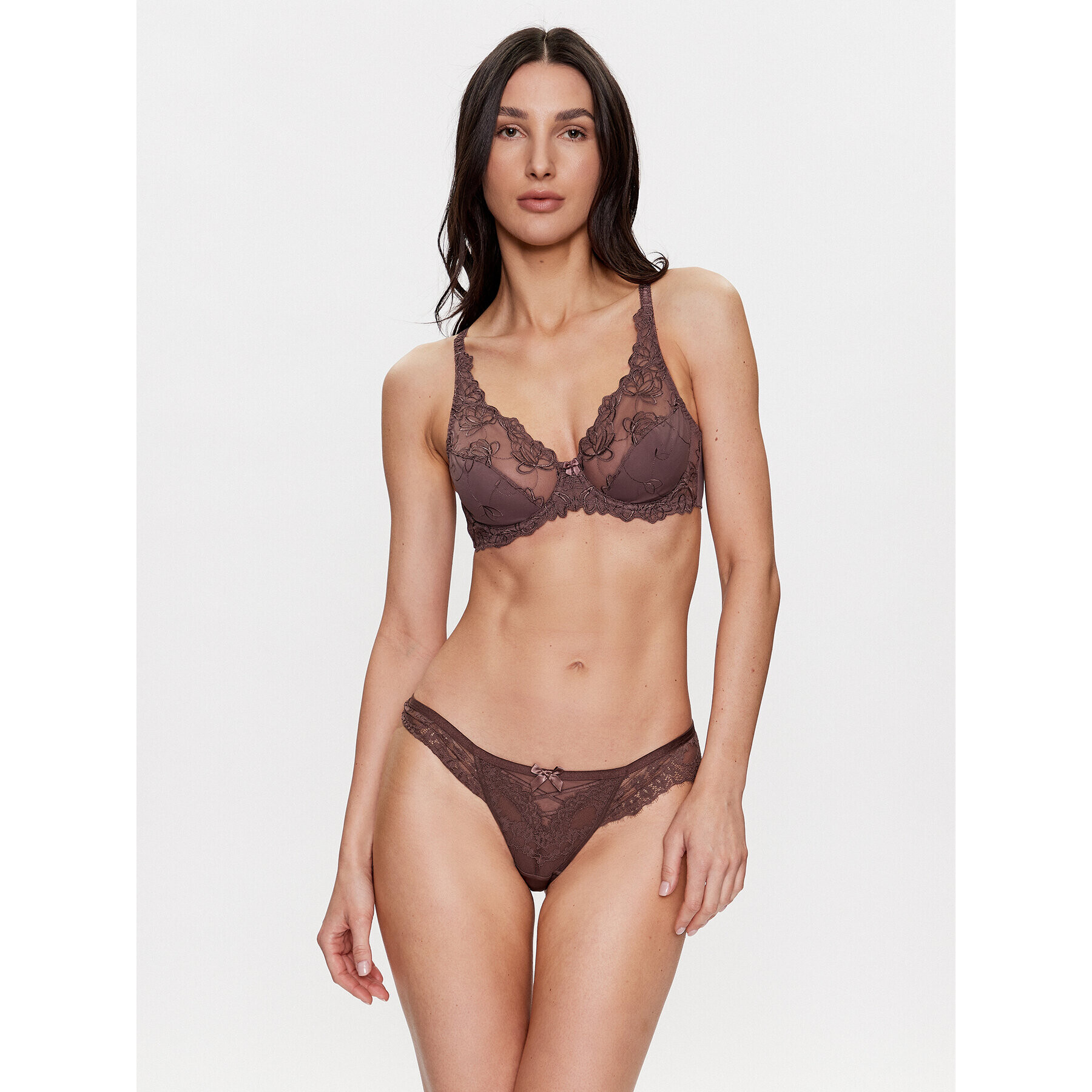 Hunkemöller Sutien cu armătură Diva 201188 Maro - Pled.ro