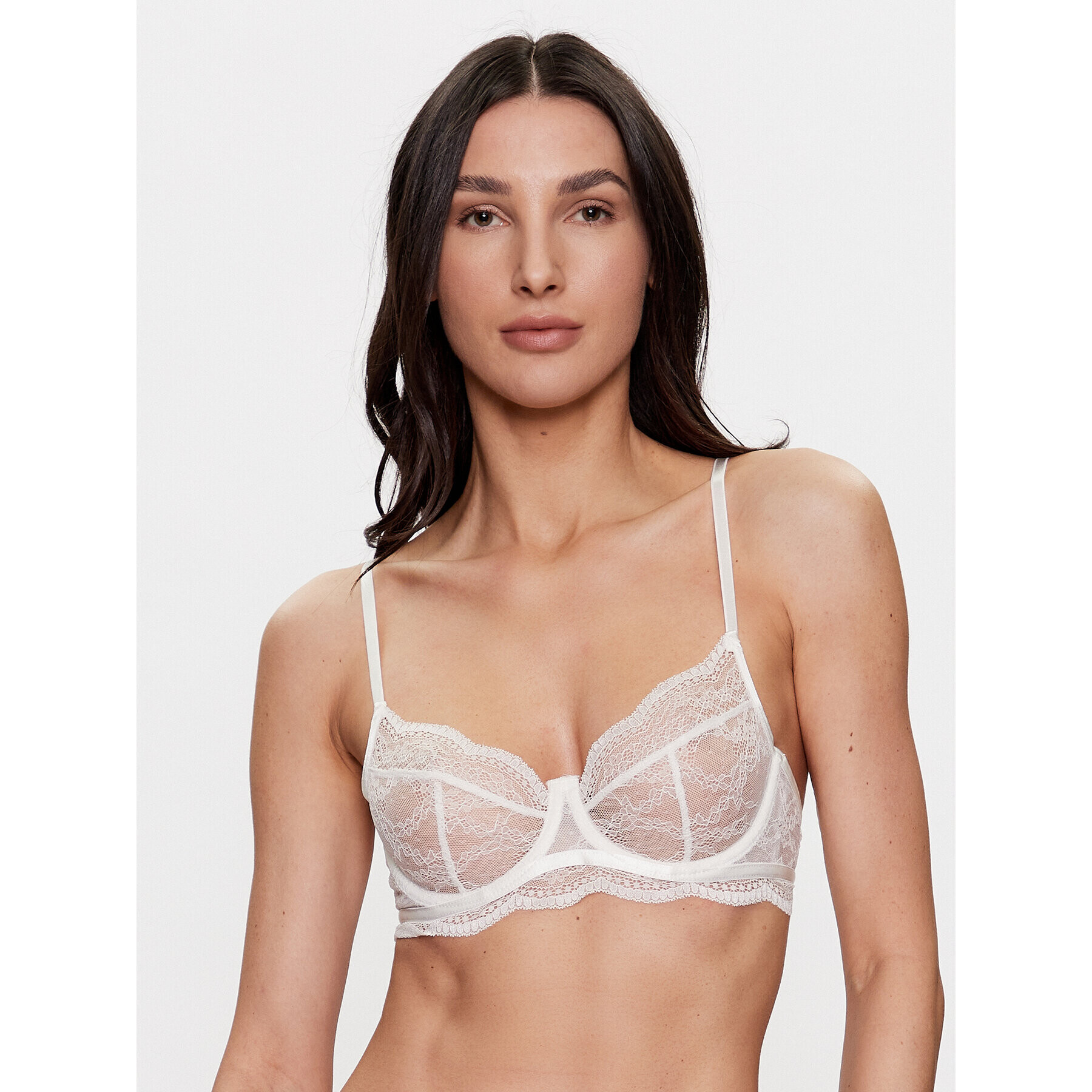 Hunkemöller Sutien cu armătură Isabelle 192468 Alb - Pled.ro