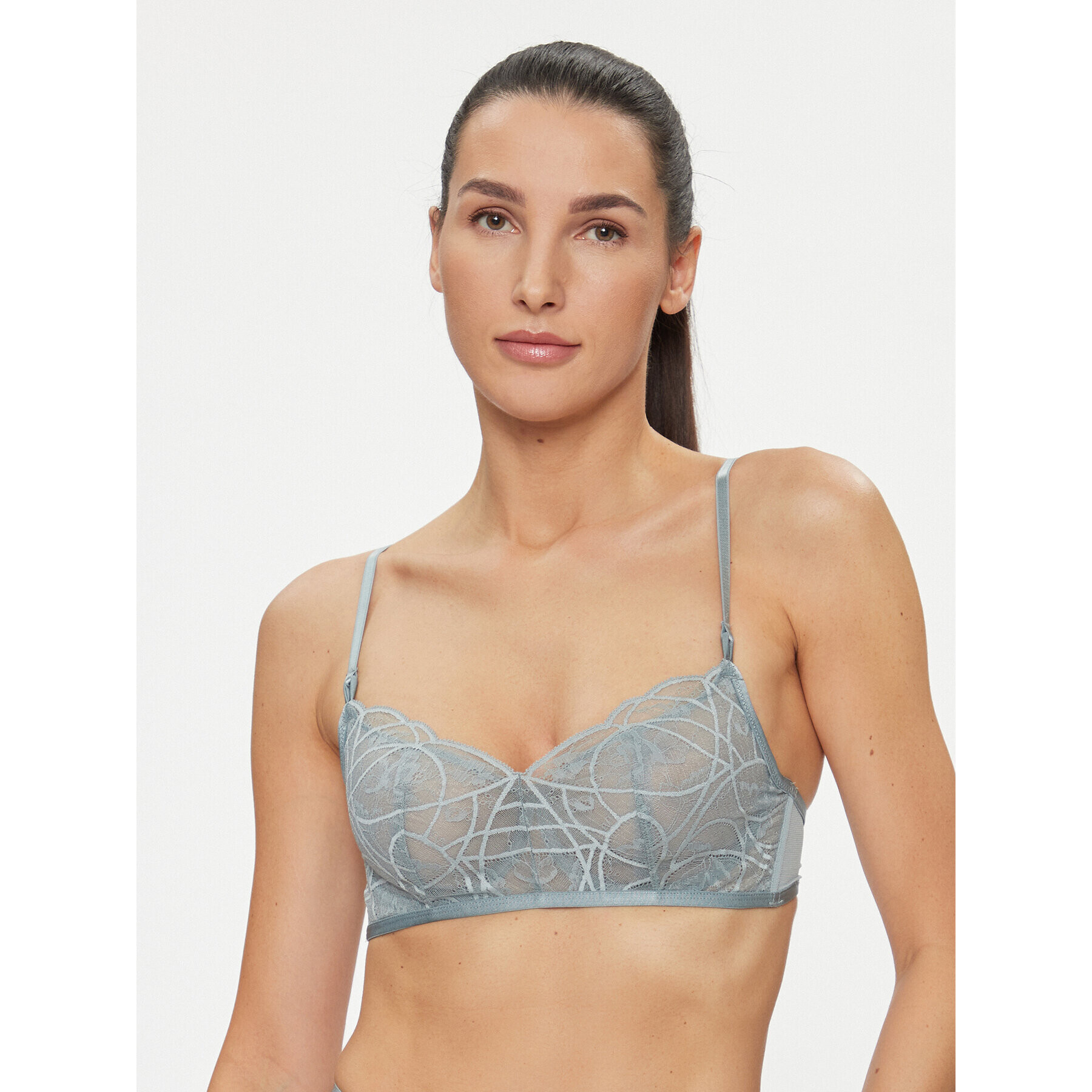 Hunkemöller Sutien cu armătură Luna 202677 Albastru - Pled.ro