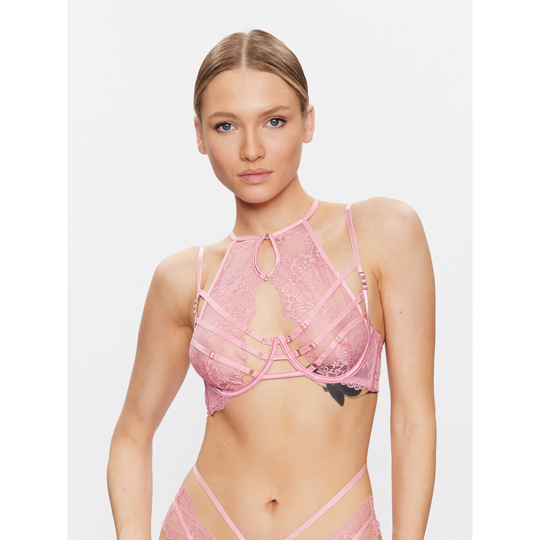 Hunkemöller Sutien cu armătură Roxanne 201009 Roz - Pled.ro