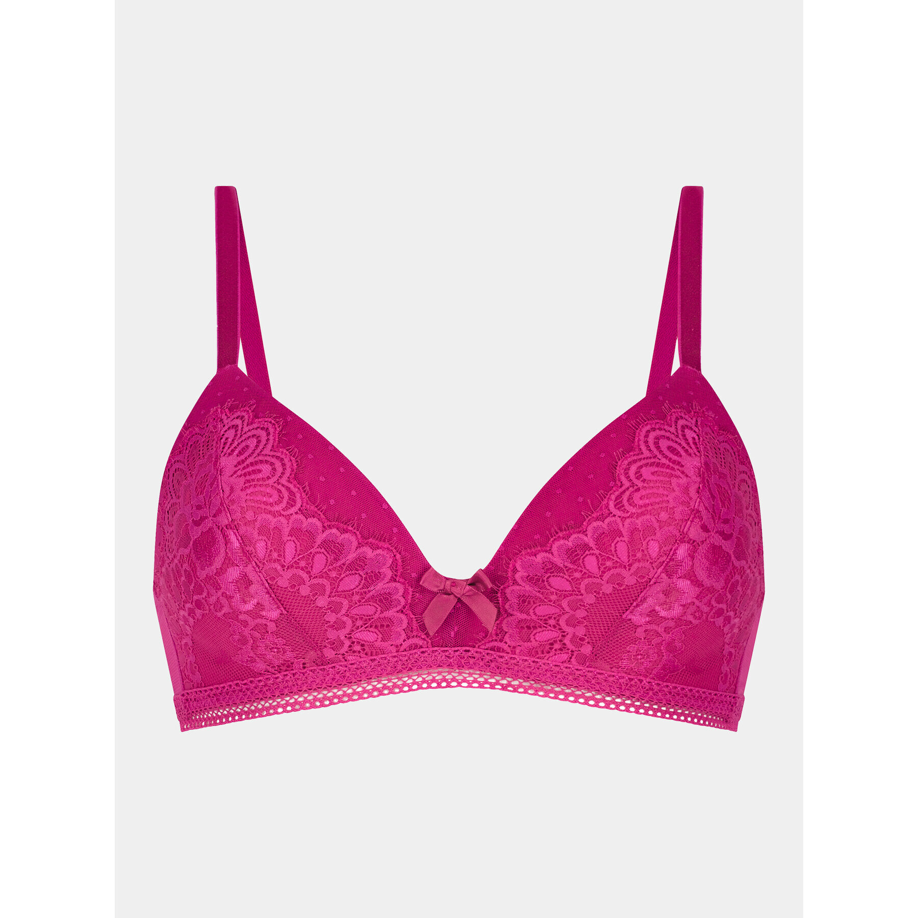 Hunkemöller Sutien fără armătură Bessie Non Wired Low D Pu 202655 Roz - Pled.ro