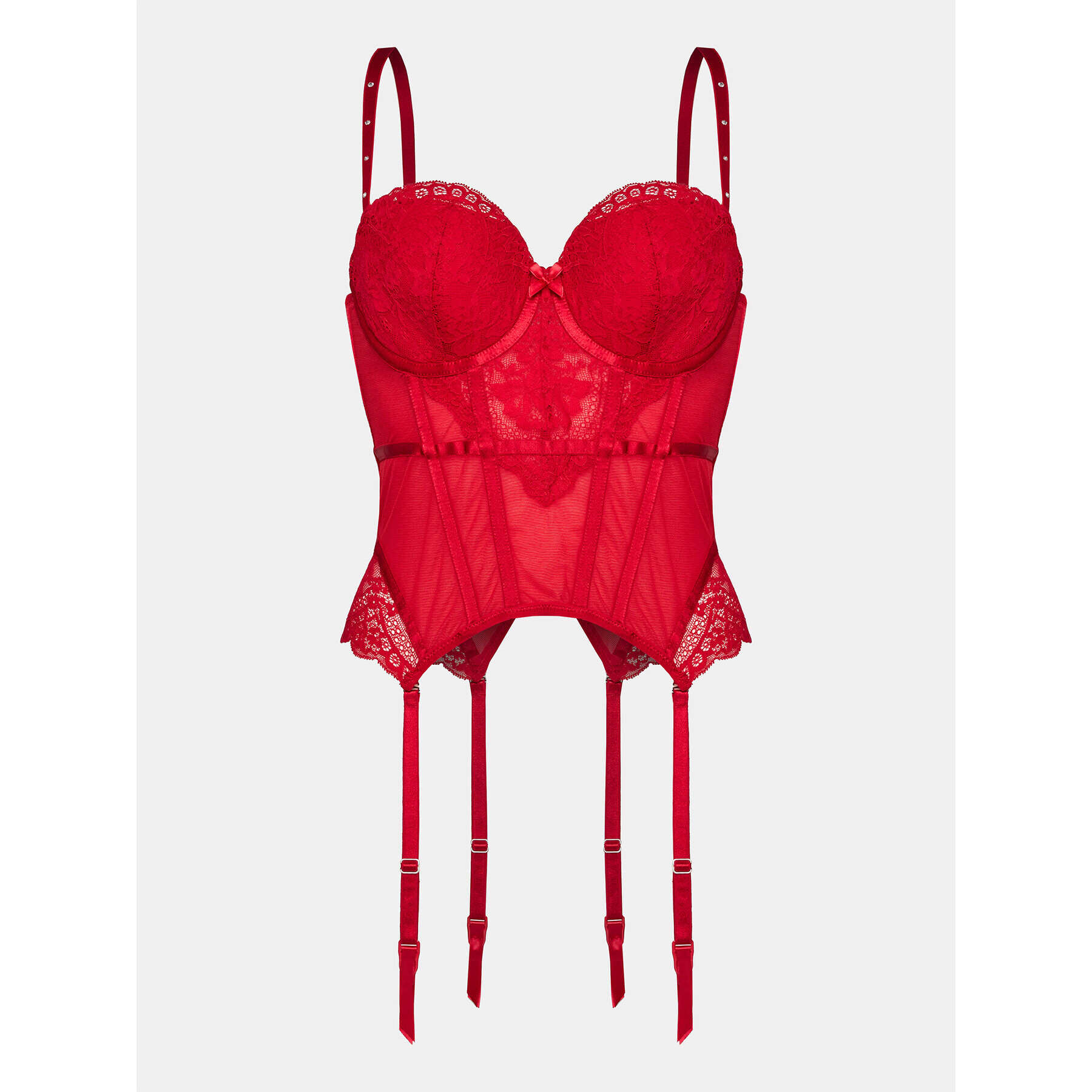 Hunkemöller Sutien top Mariah Bustier 203565 Roșu - Pled.ro