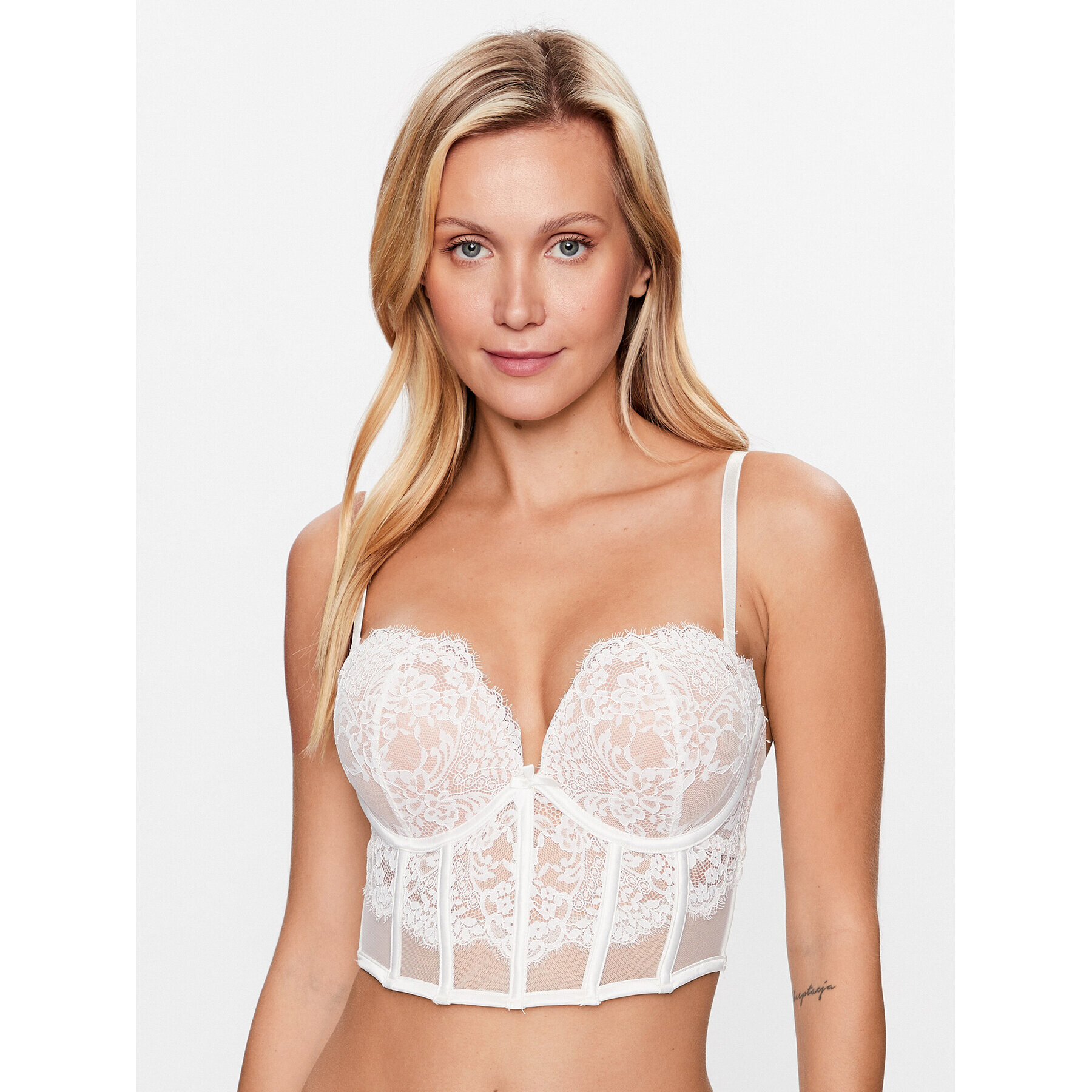 Hunkemöller Sutien Push-up Chlo II 202095 Alb - Pled.ro