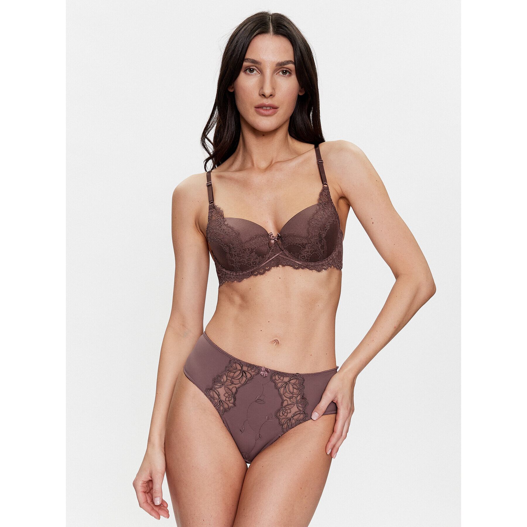 Hunkemöller Sutien Push-up Daisy 201105 Maro - Pled.ro