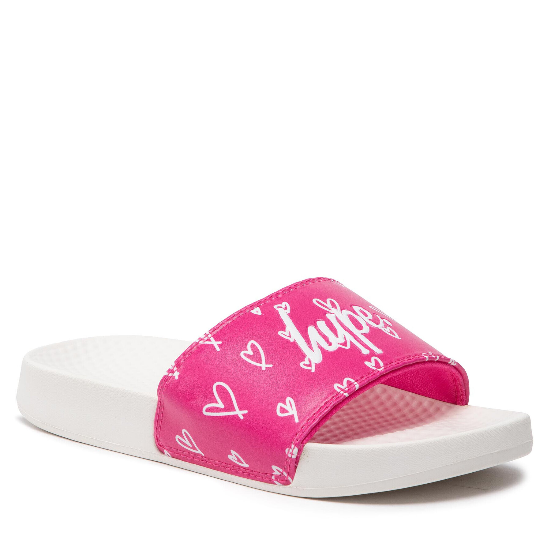 HYPE Șlapi Hearts Script Sliders ZVLR-715 Roz - Pled.ro