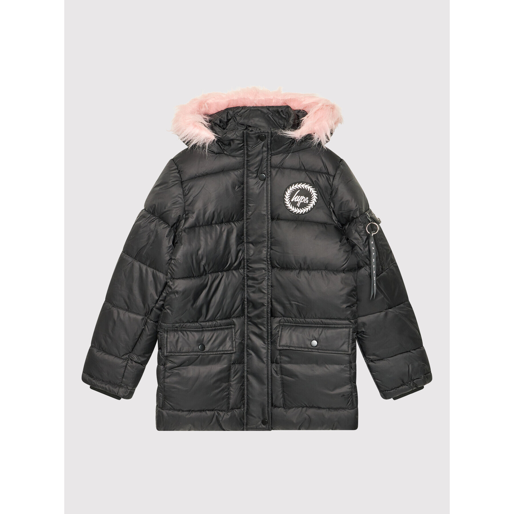 HYPE Geacă din puf BTS21475 Negru Regular Fit - Pled.ro