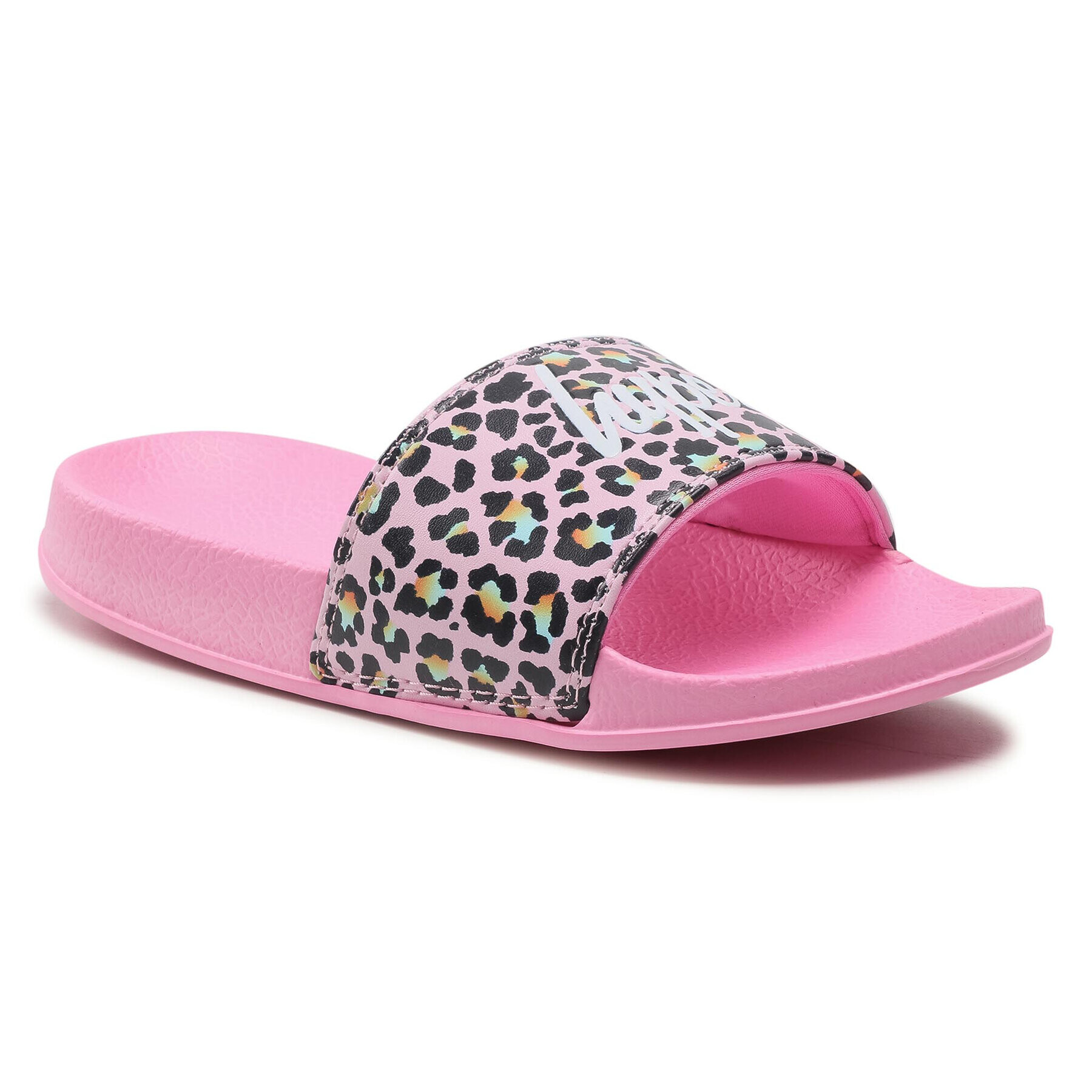 HYPE Șlapi Disco Leopard Sliders SS21SLID004 Roz - Pled.ro